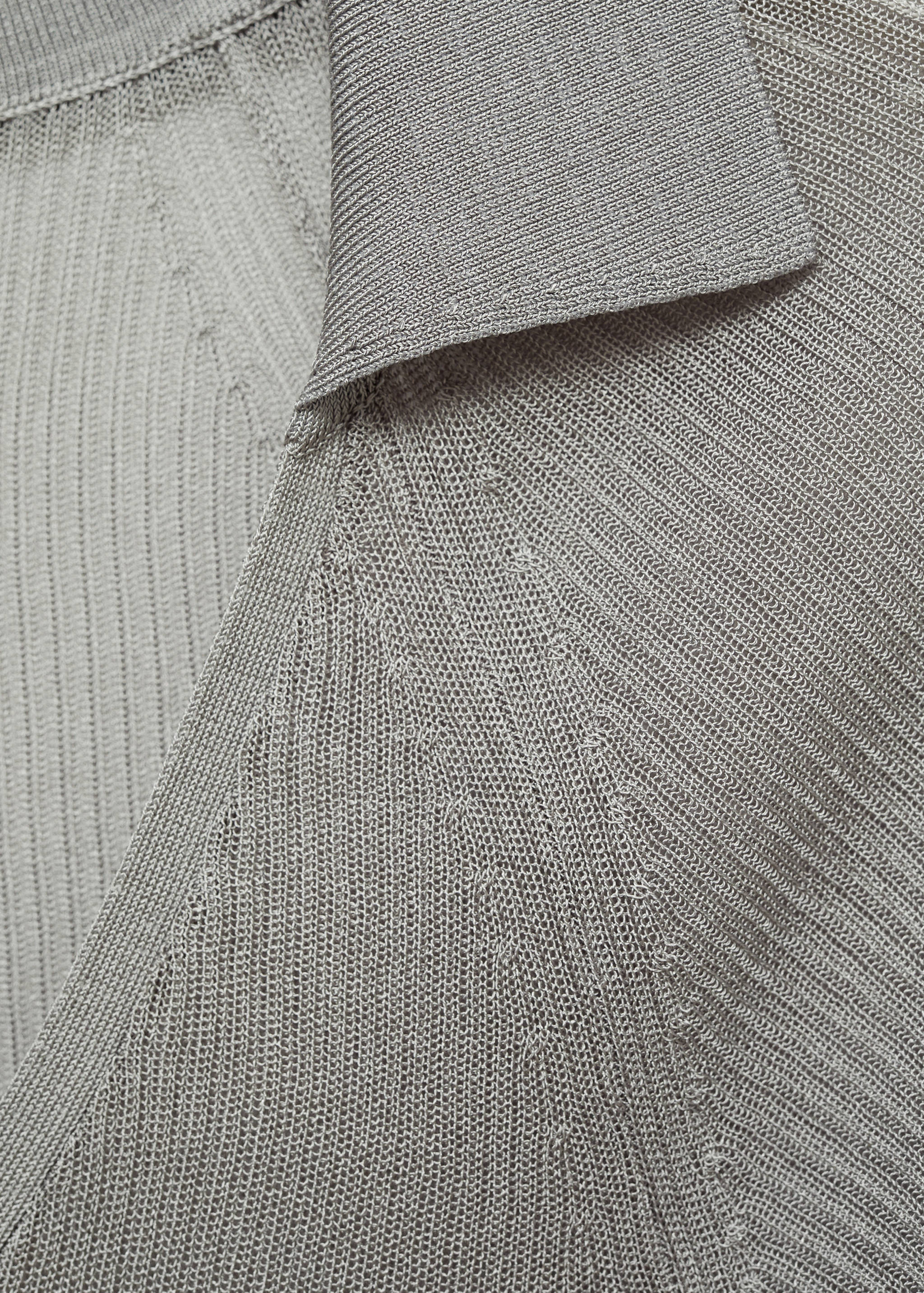 T-shirt semi-transparent col polo - Détail de l'article 0