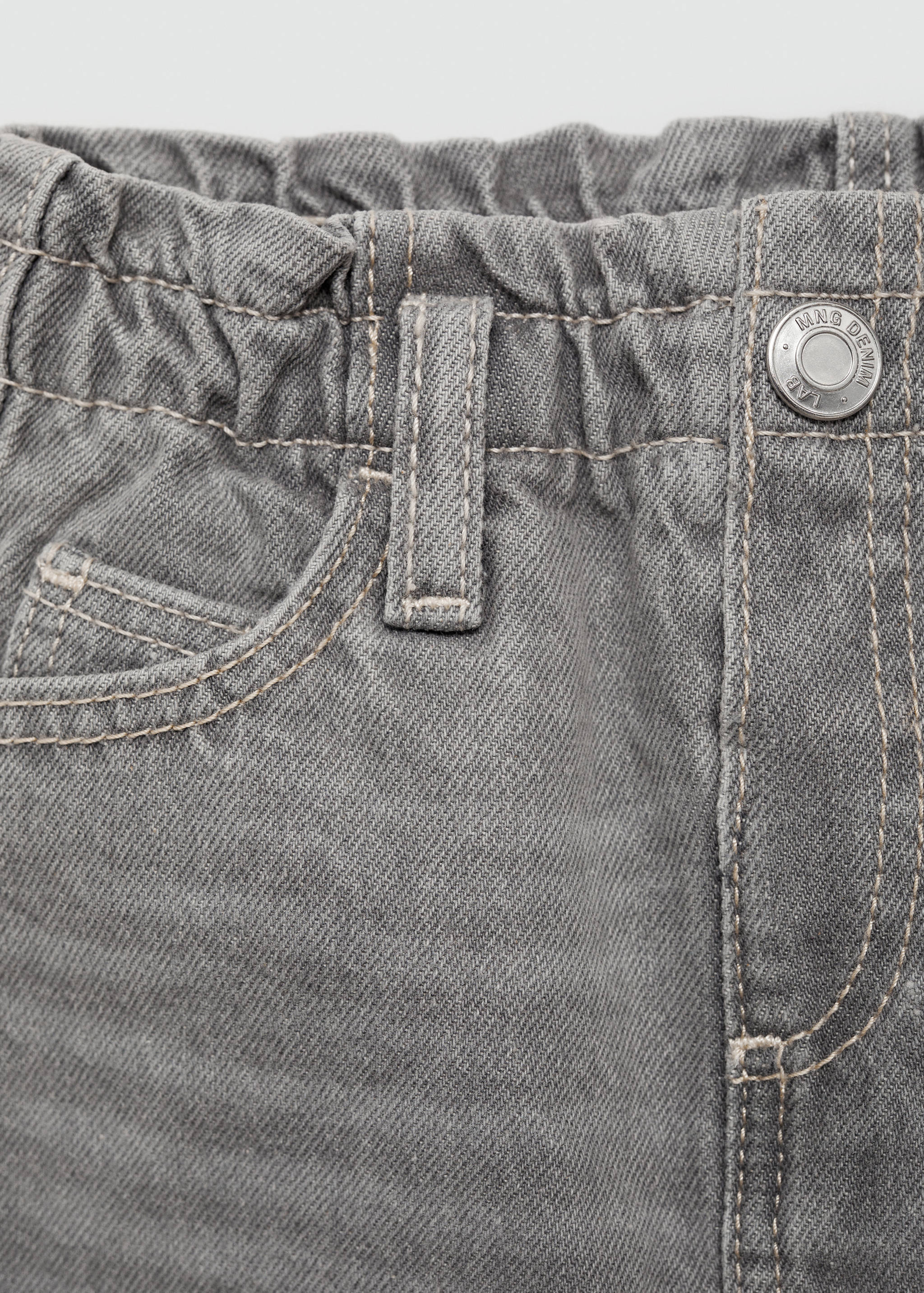 Paperbag denim skirt - Details of the article 8