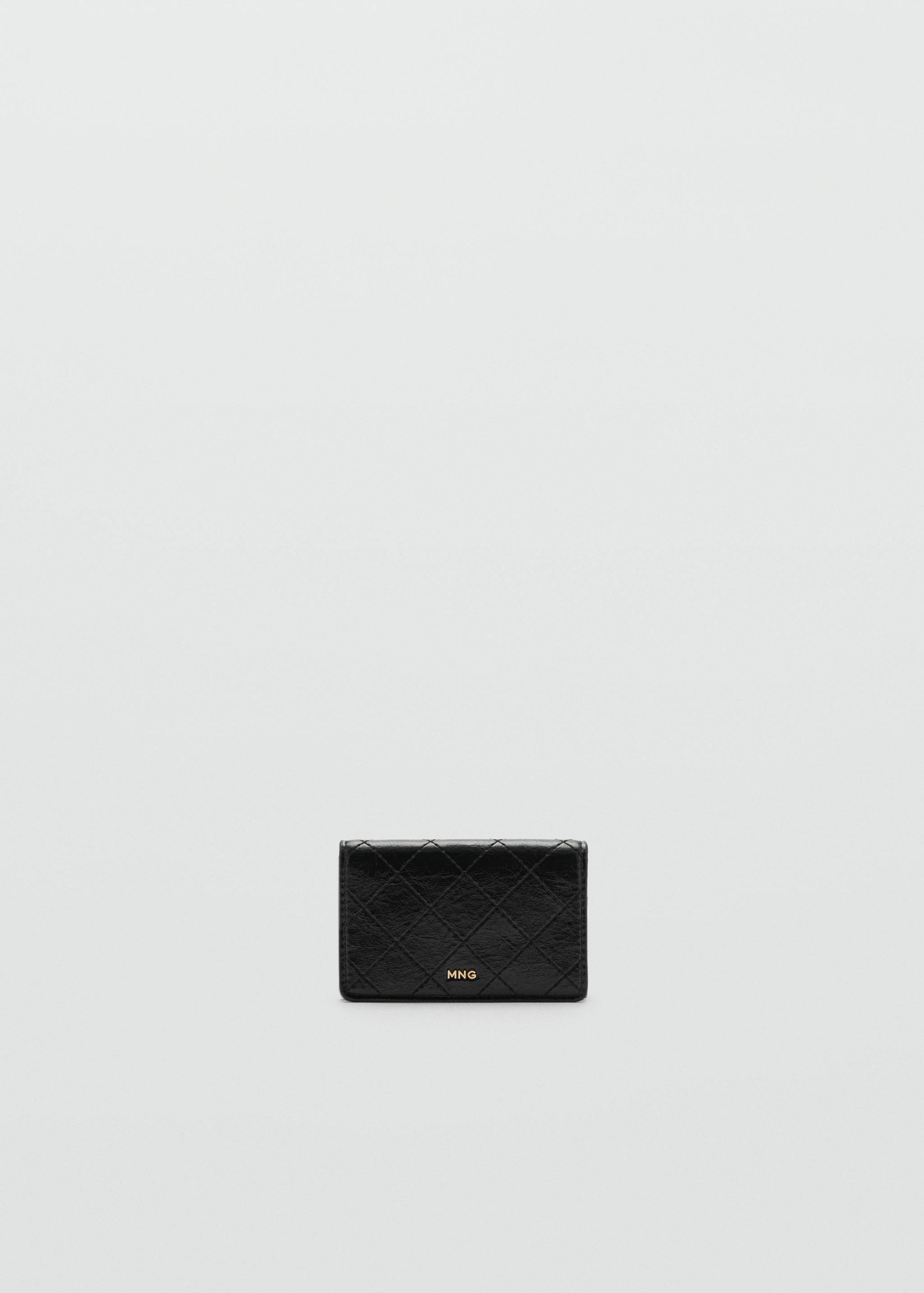 محفظة للعملات المعدنية بطية وخياطة زخرفية - منتج دون نموذج