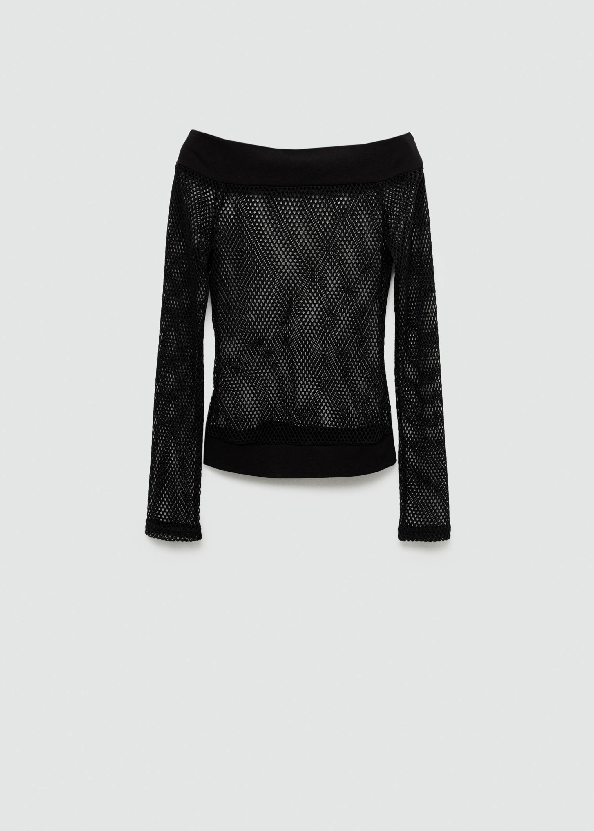 Openwork knit sweater - Article without model