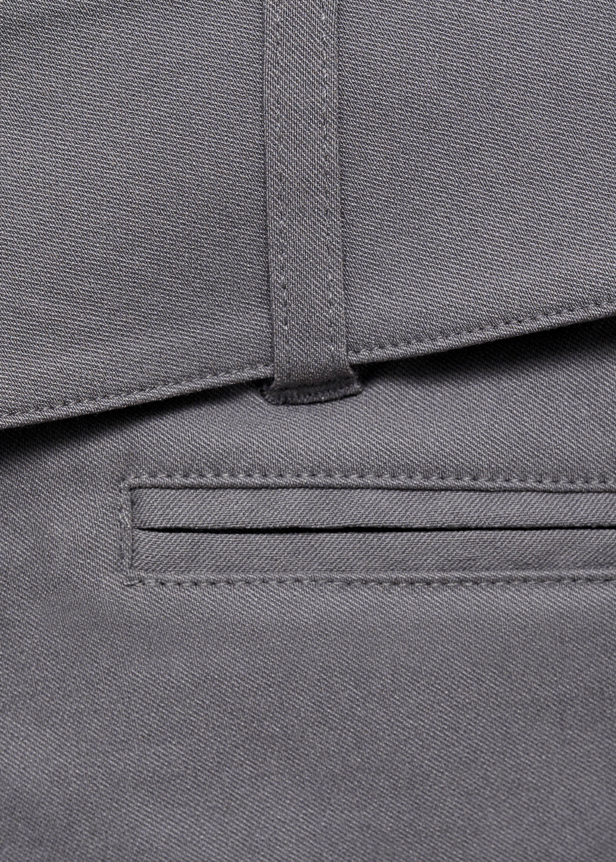 Asymmetrical shorts with belt - Details of the article 0