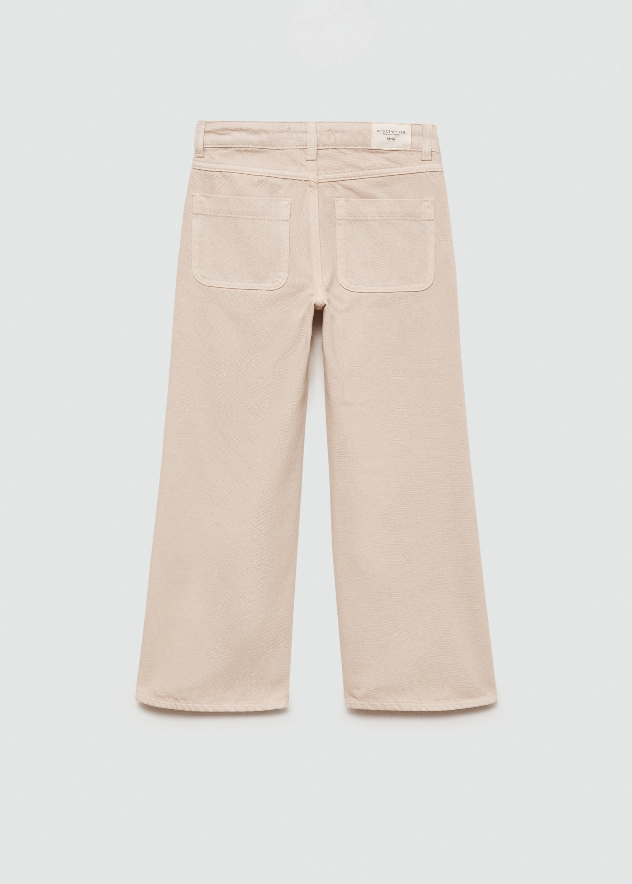 Wide-leg jeans with pockets - Reverse of the article