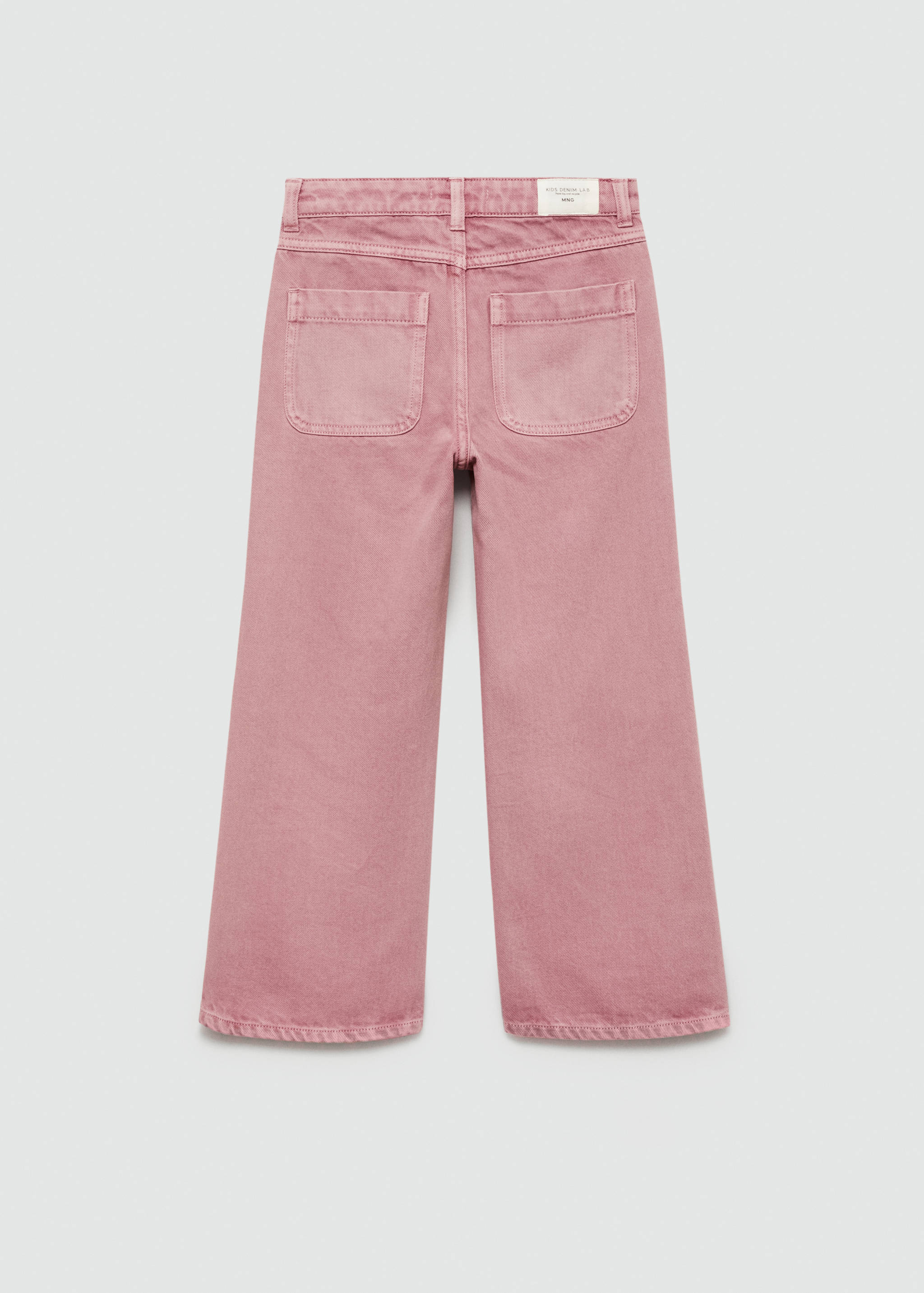Wide-leg jeans with pockets - Reverse of the article