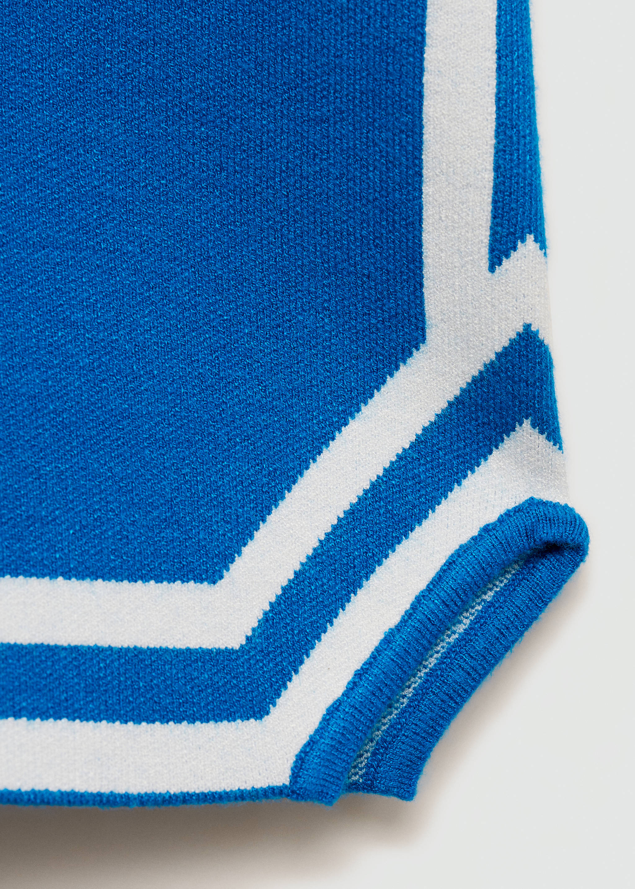 Striped knitted shorts - Details of the article 8