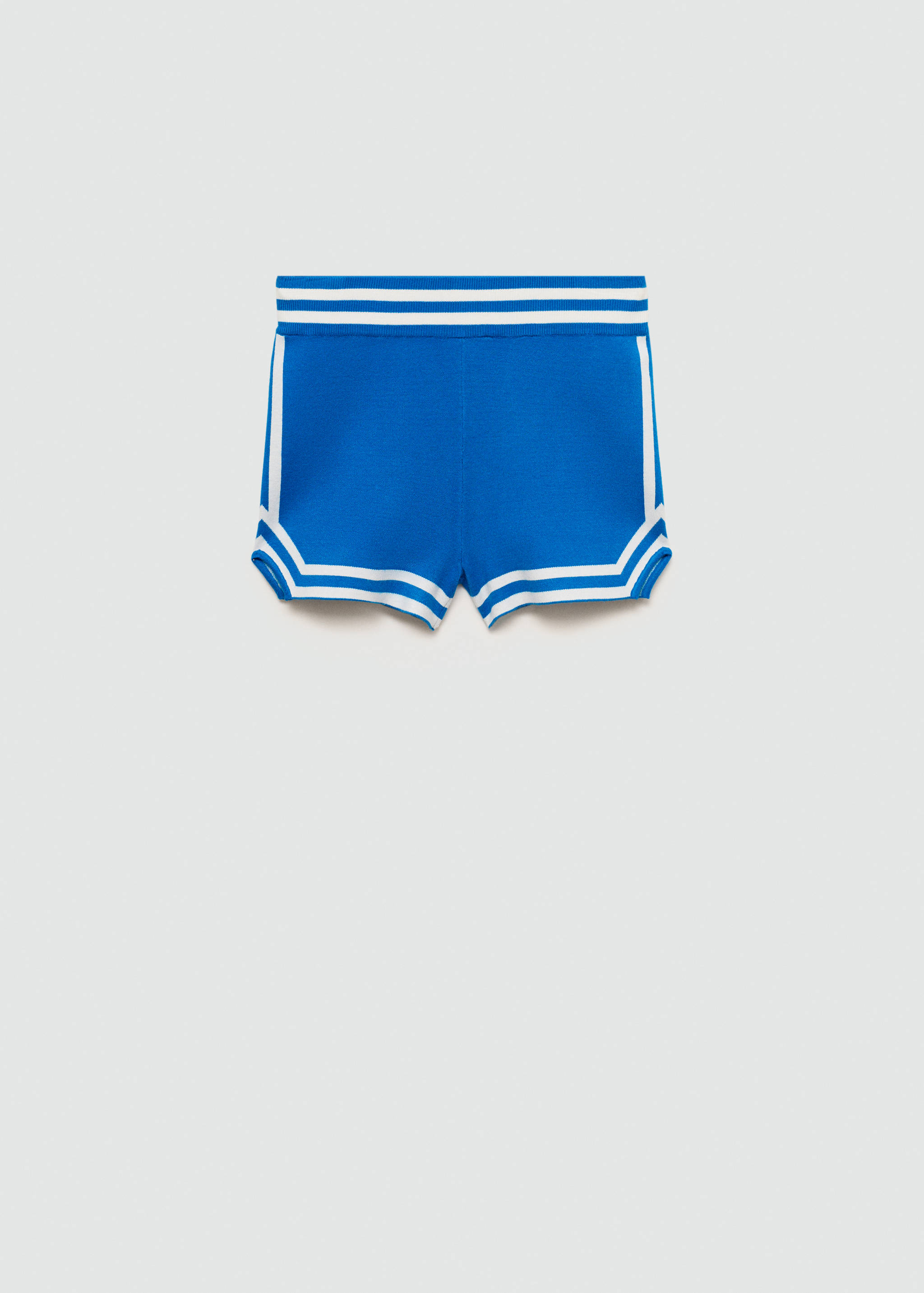 Striped knitted shorts - Article without model