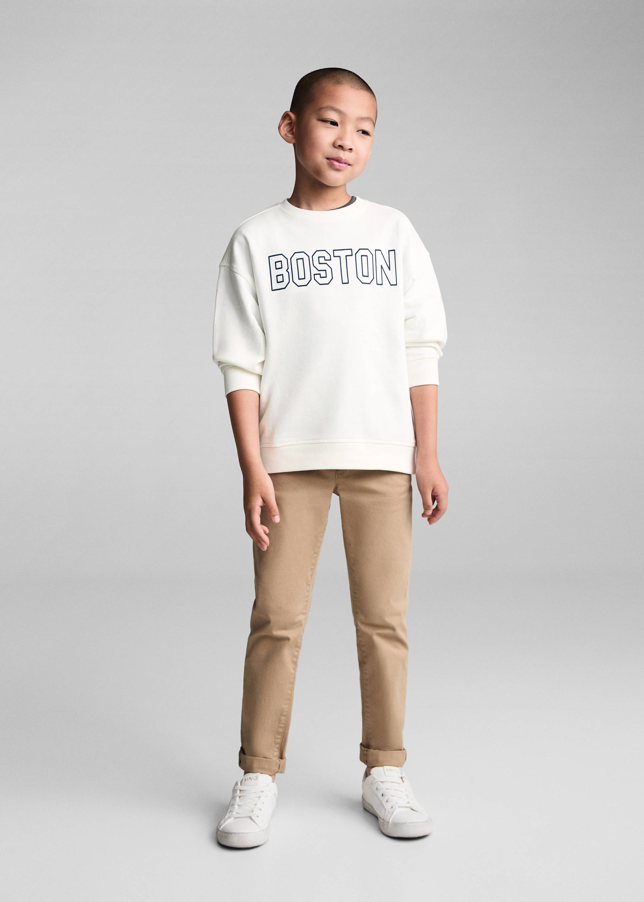 Printed cotton sweatshirt - General plane