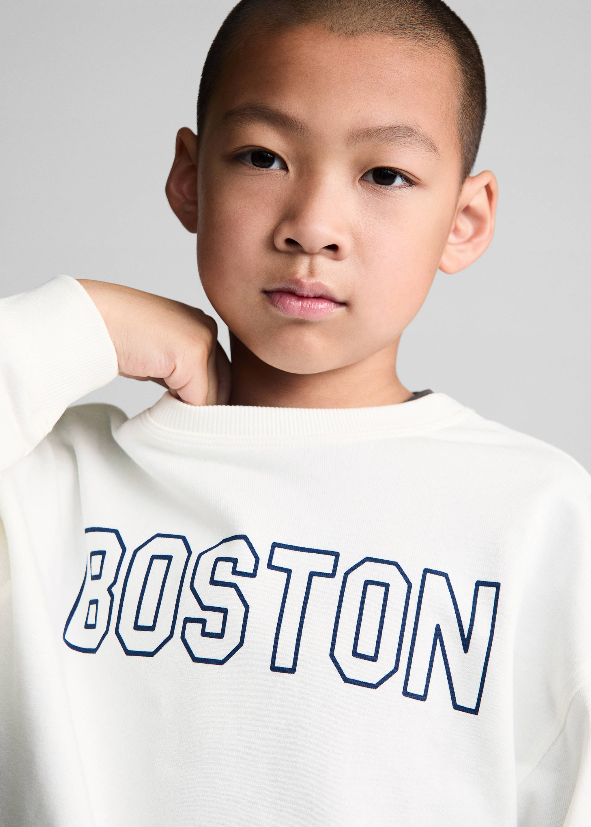 Printed cotton sweatshirt - Details of the article 1