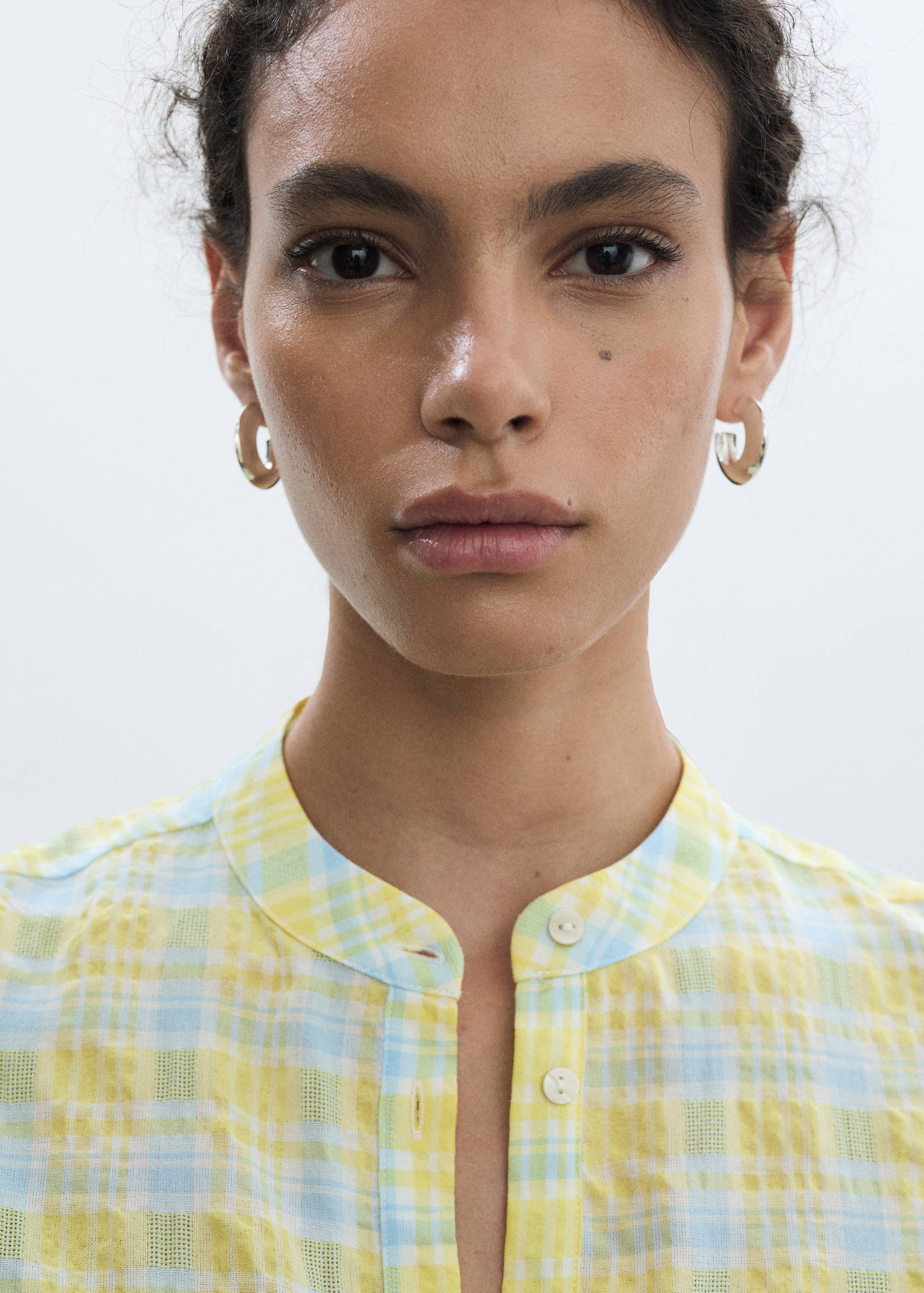 Check bow dress - Details of the article 1