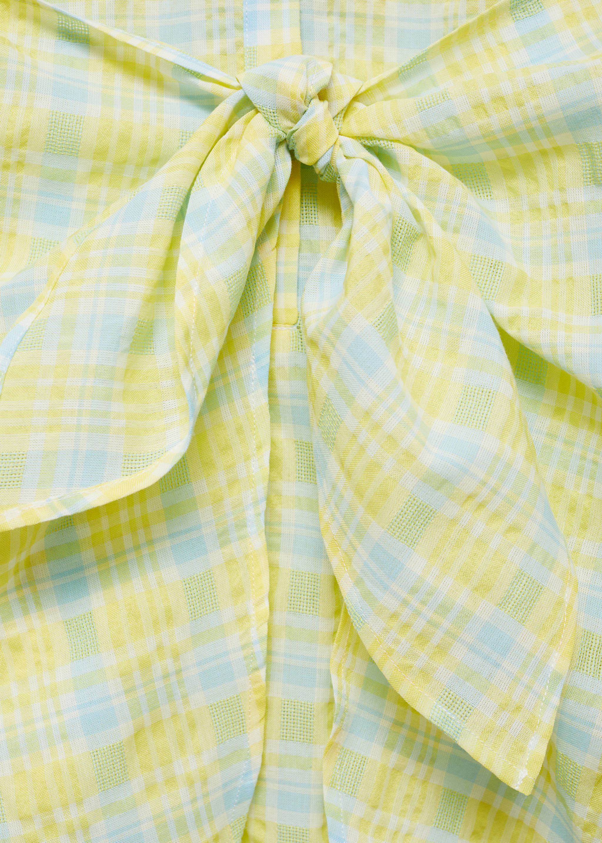 Check bow dress - Details of the article 0
