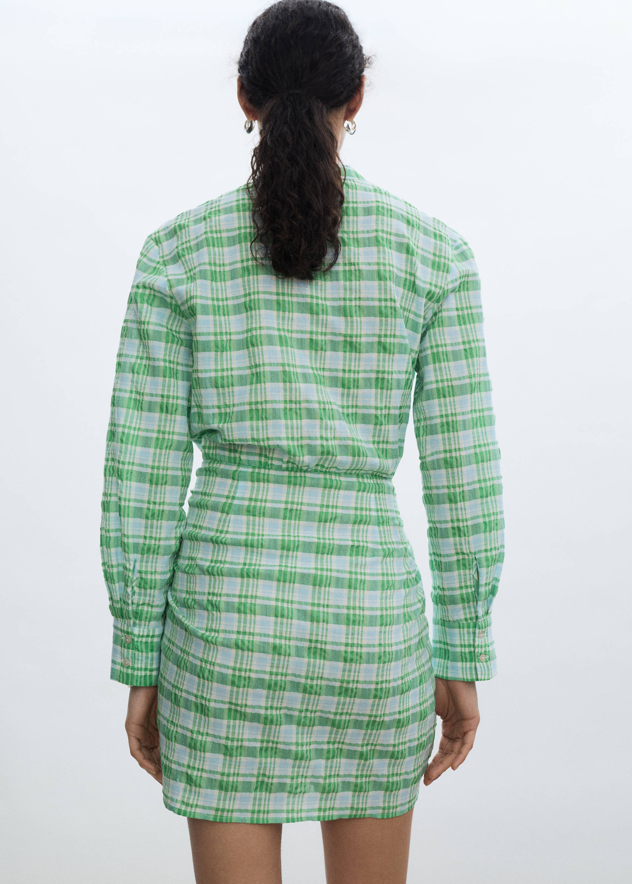 Check bow dress - Reverse of the article