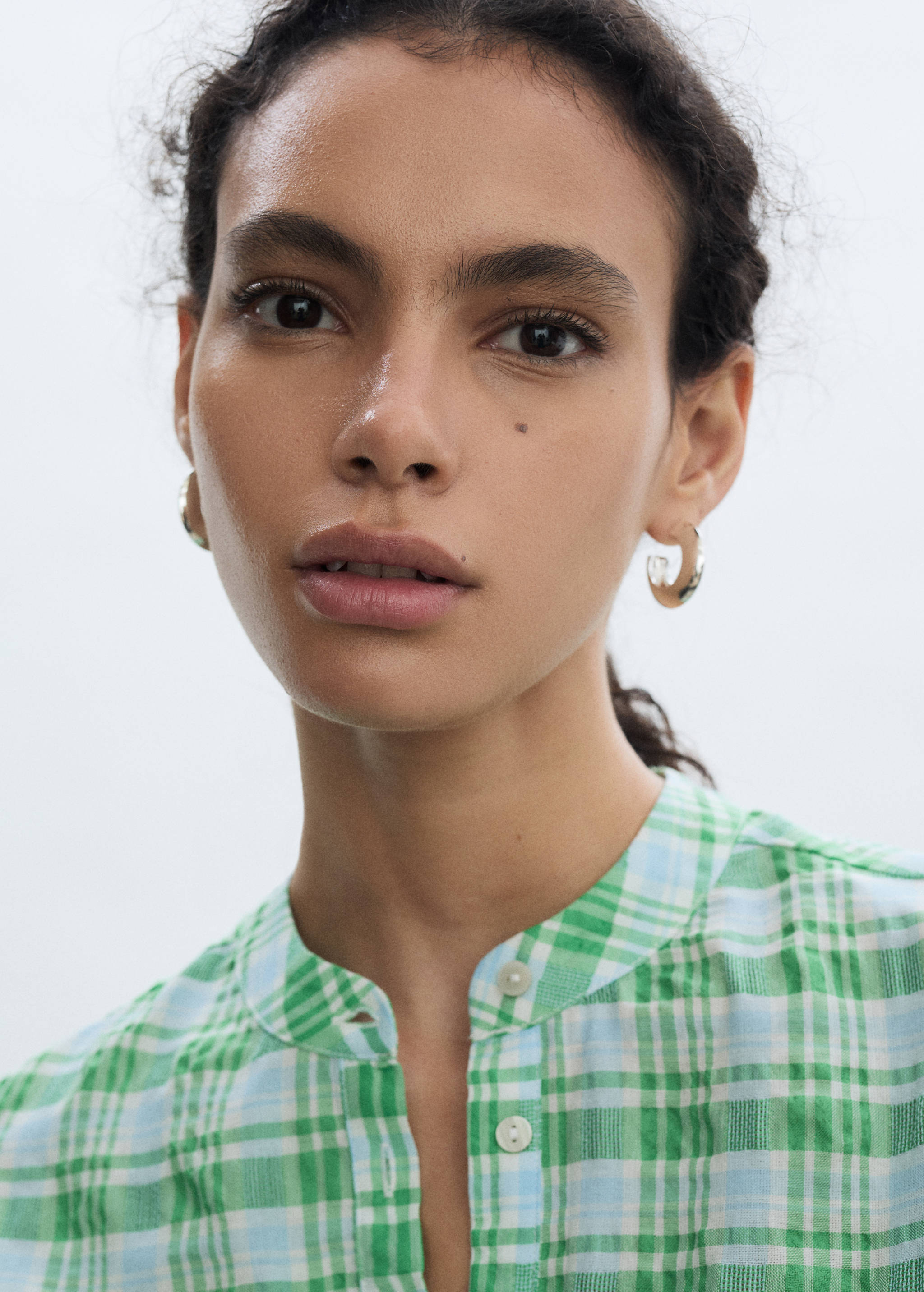 Check bow dress - Details of the article 1