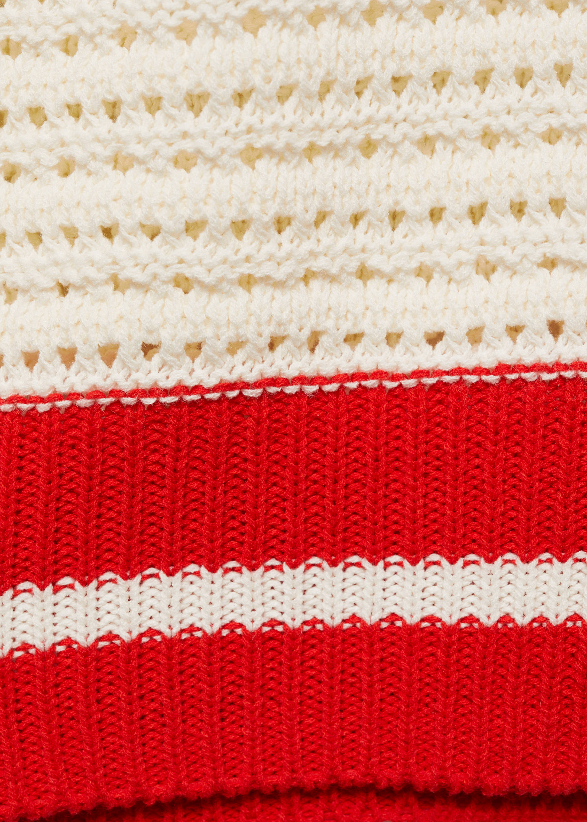 Pull-over ajouré à rayures - Détail de l'article 0