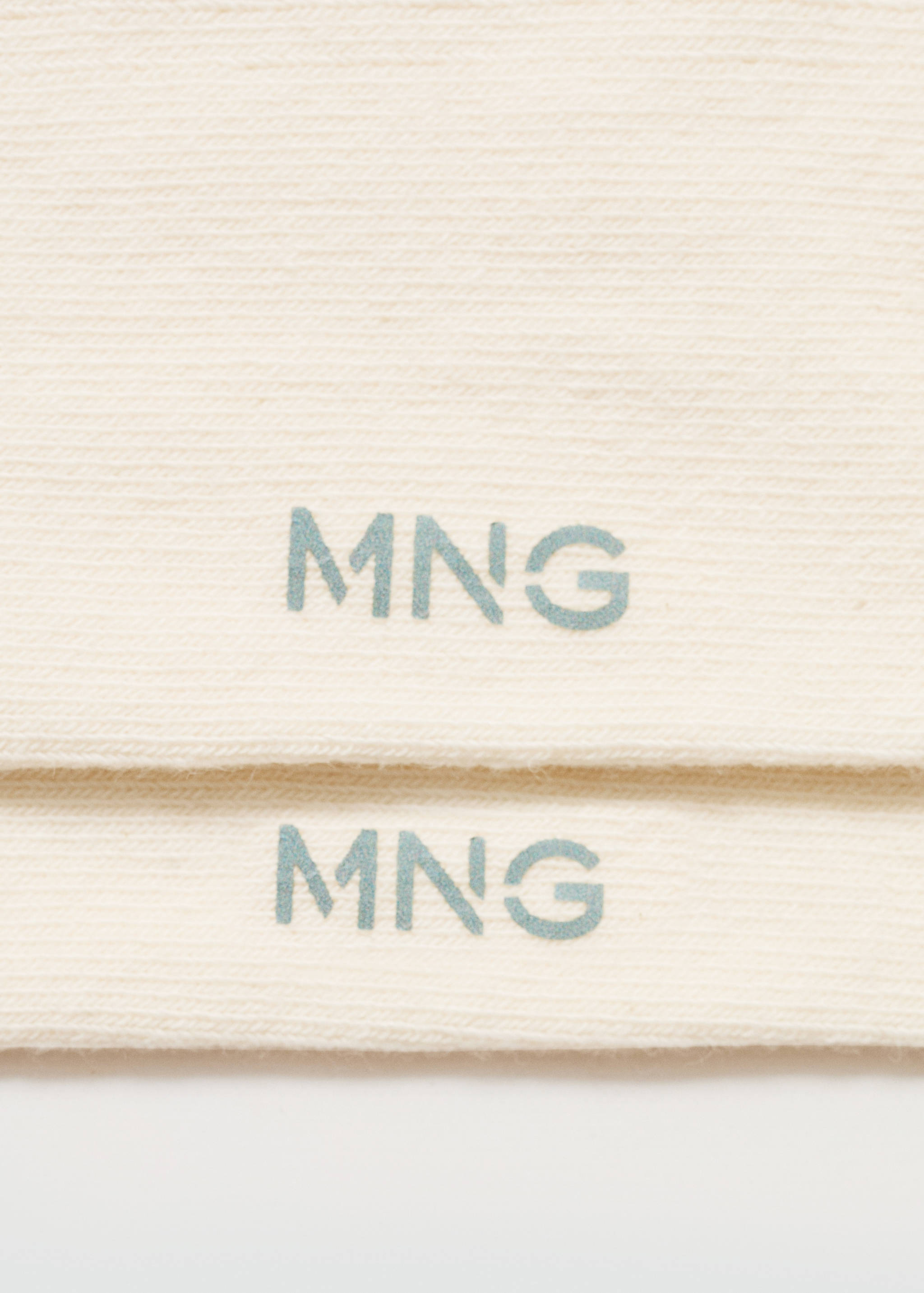 Gestreifte Baumwollsocken mit Rippmuster - Detail des Artikels 0