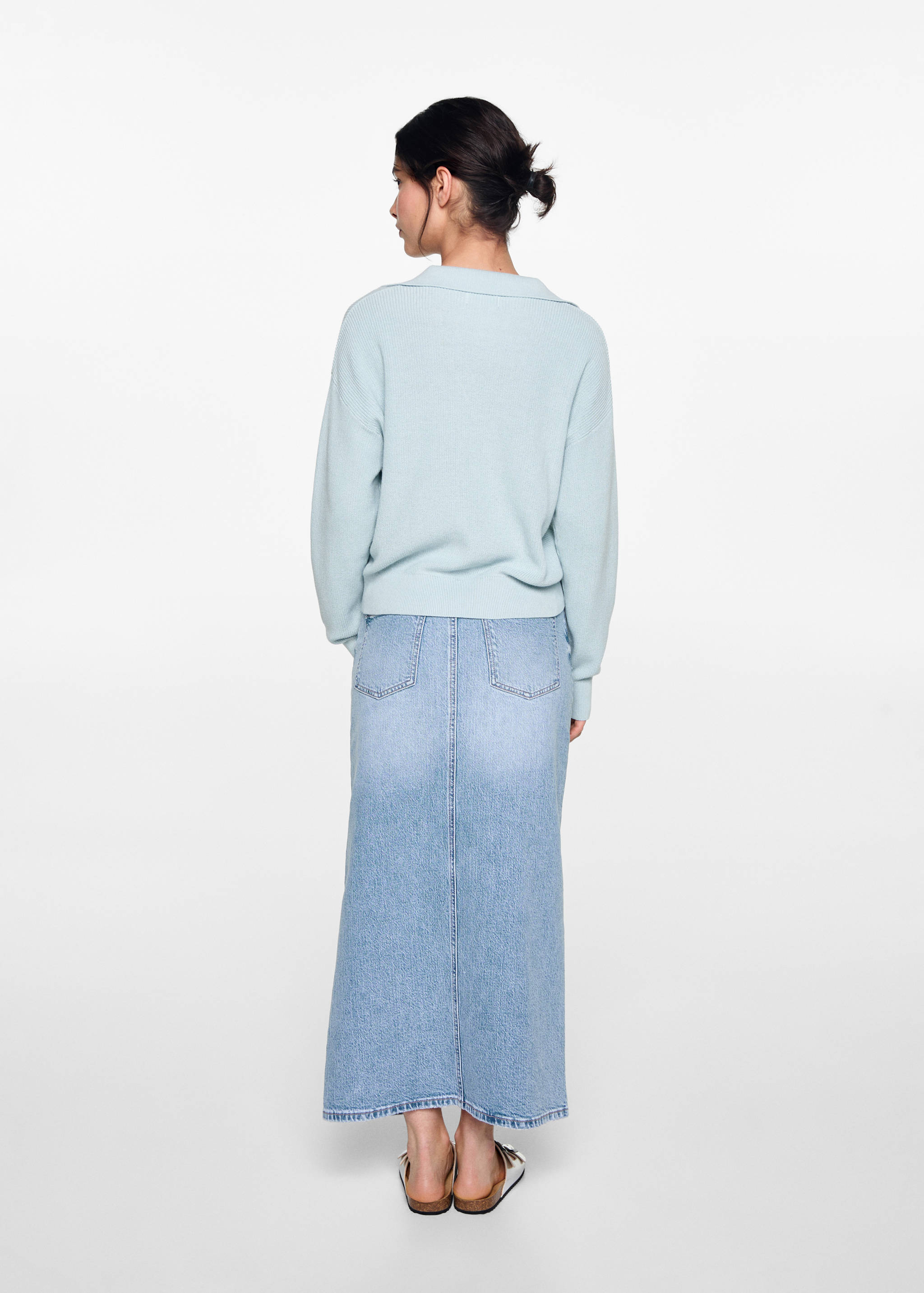 Polo neck sweater - Reverse of the article