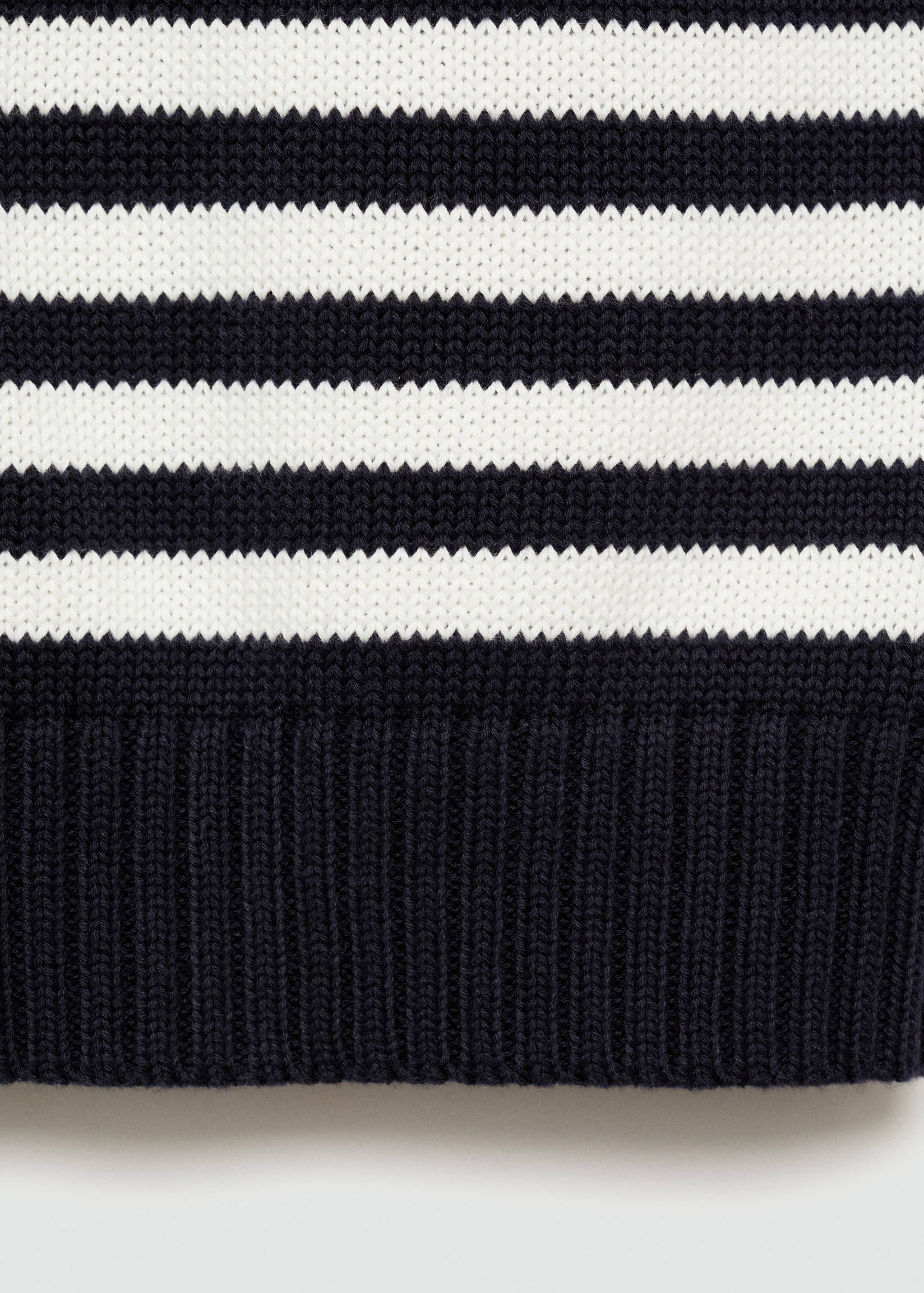 Striped knitted gilet - Details of the article 0