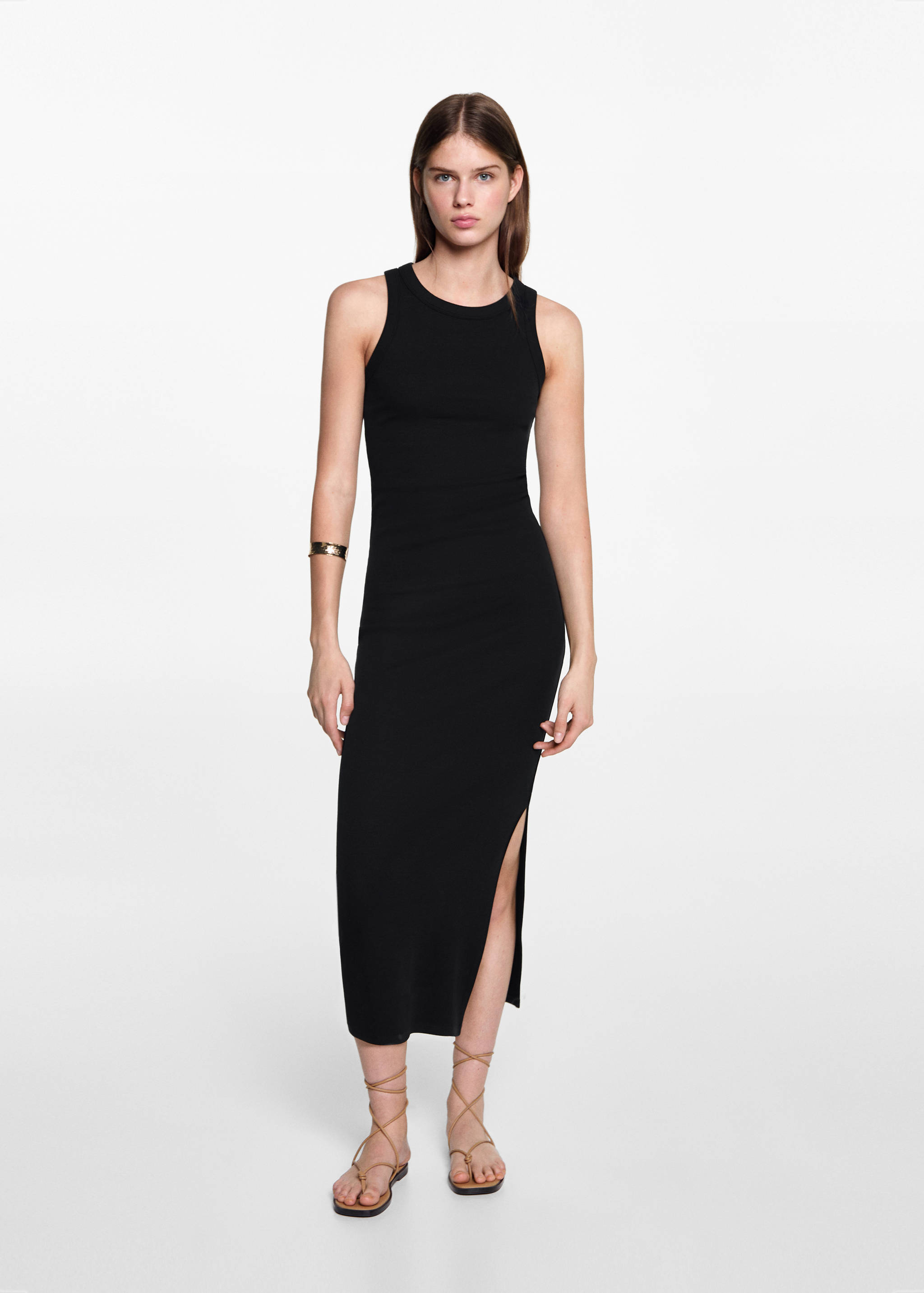 Slit long dress - General plane