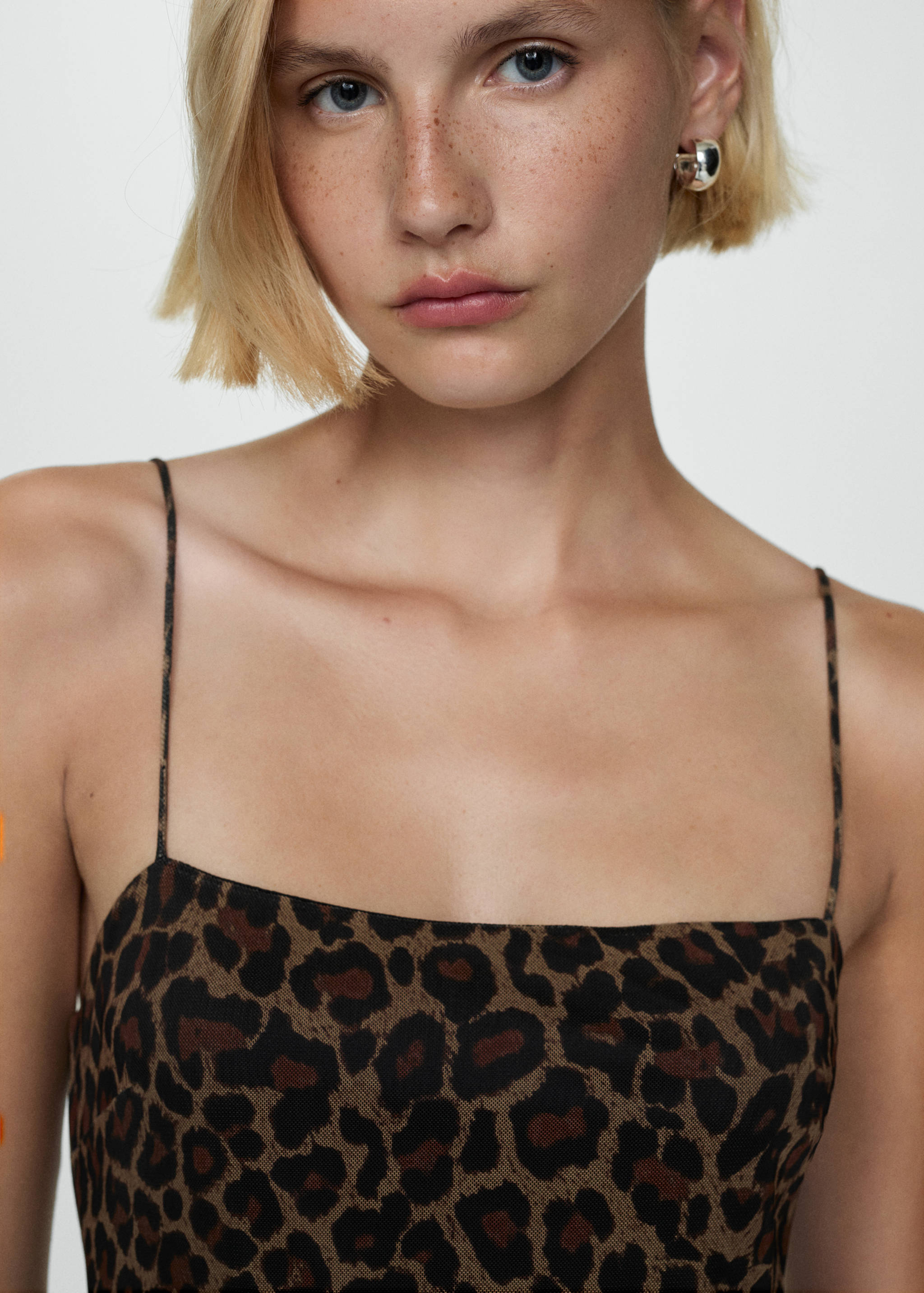 Короткое платье леопард - Деталь изделия 1