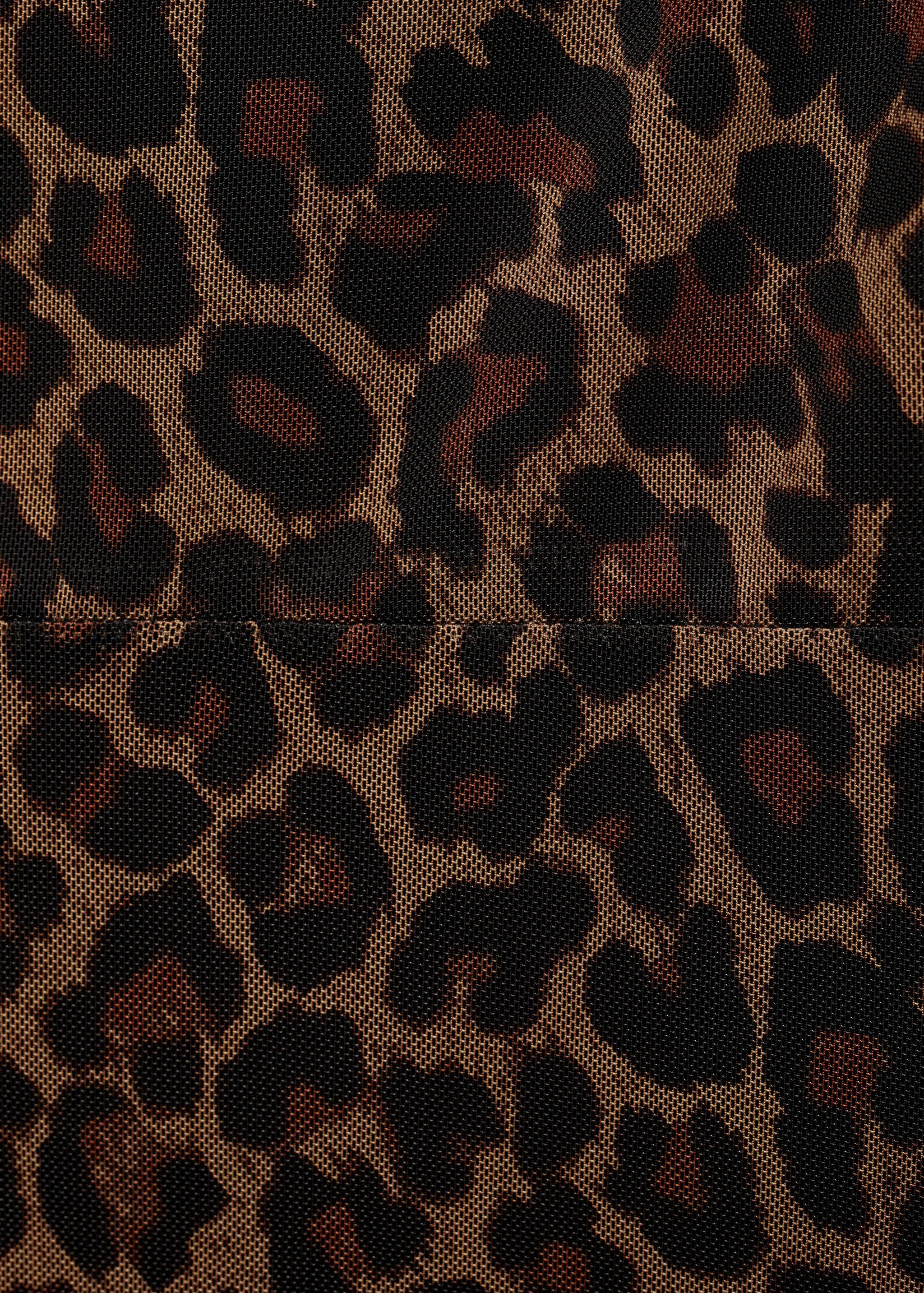 Короткое платье леопард - Деталь изделия 0