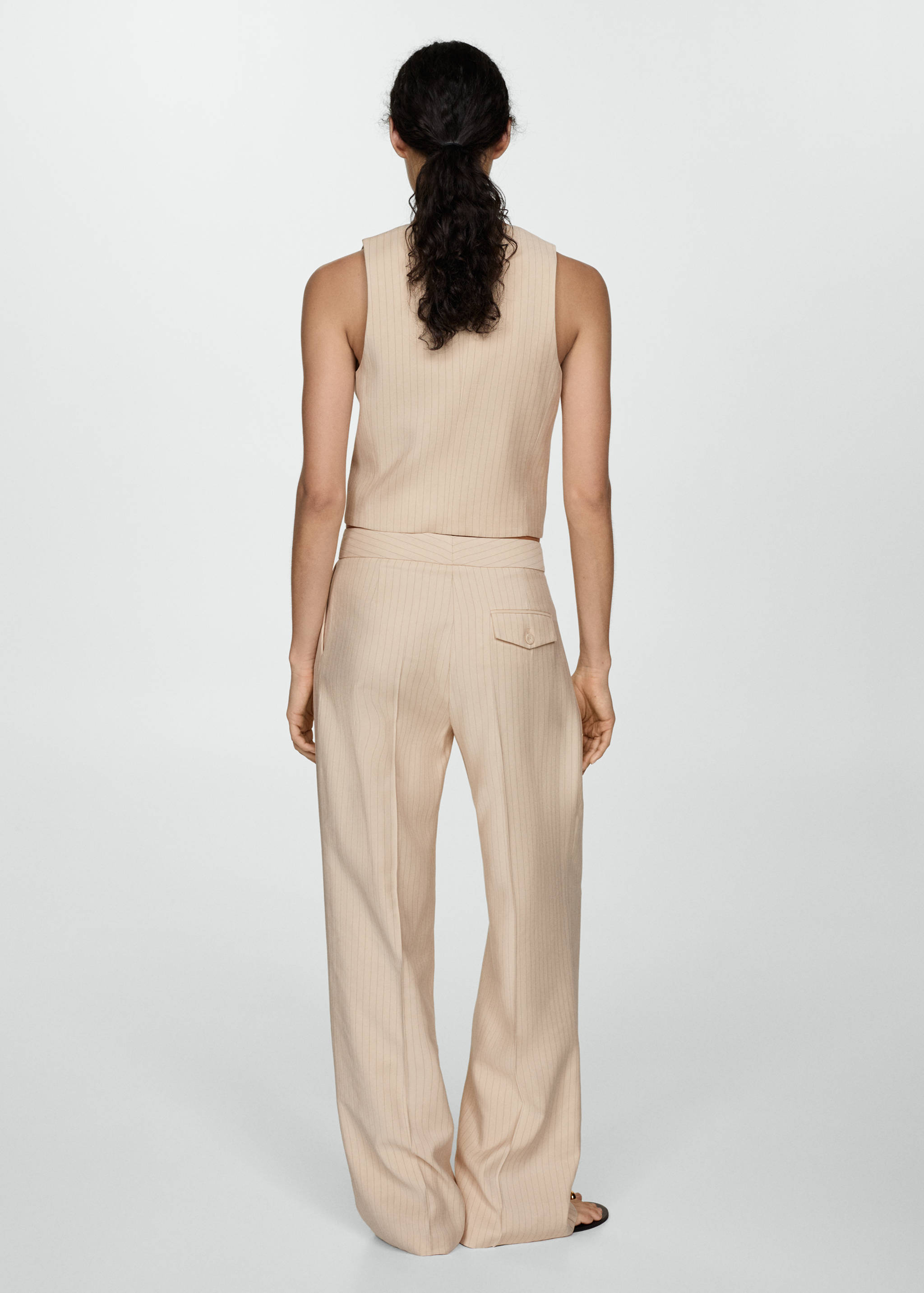 Striped suit trousers - Reverse of the article