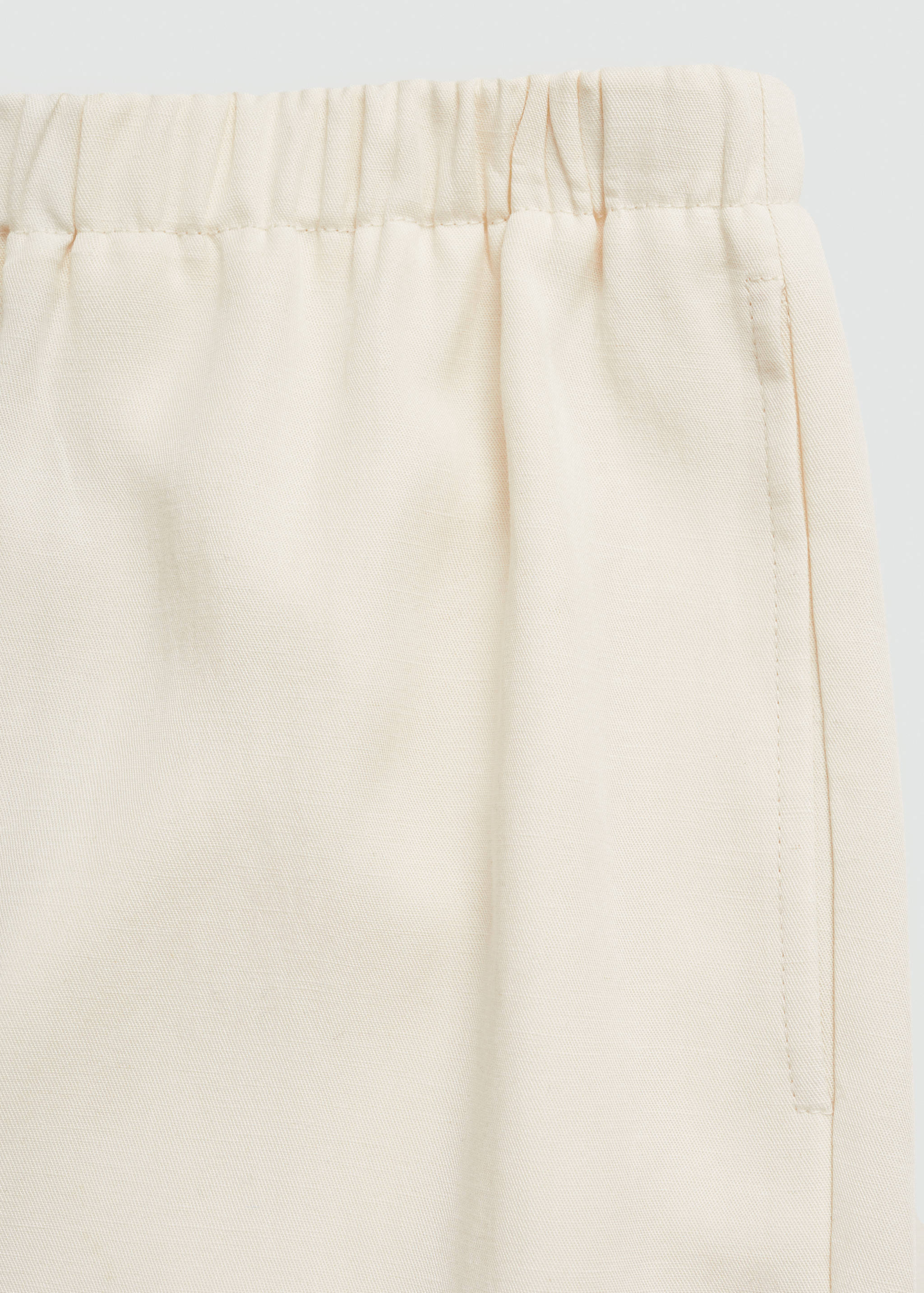 Wideleg lyocell trousers - Details of the article 0