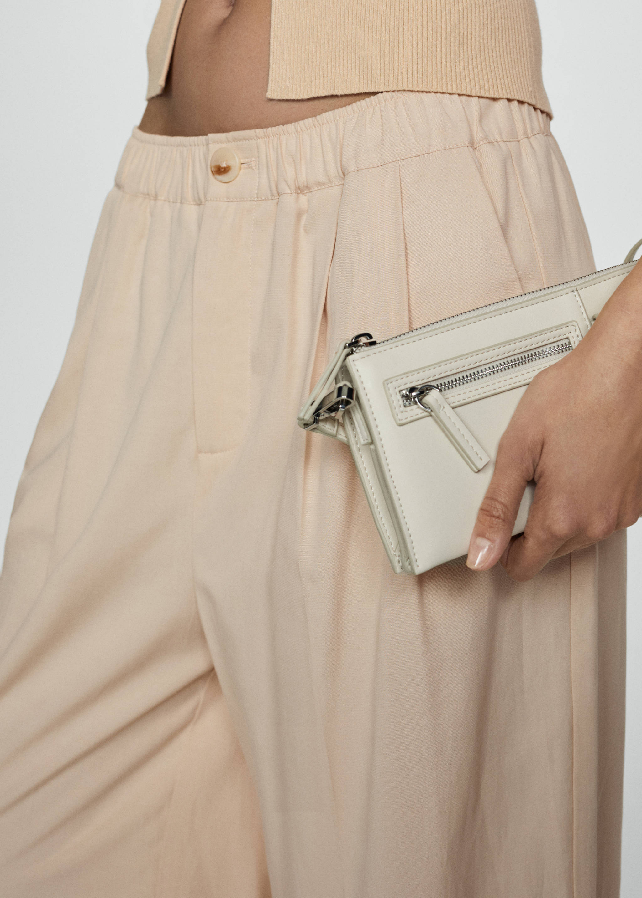 Pantalón lyocell pliegues - Detalle del artículo 6