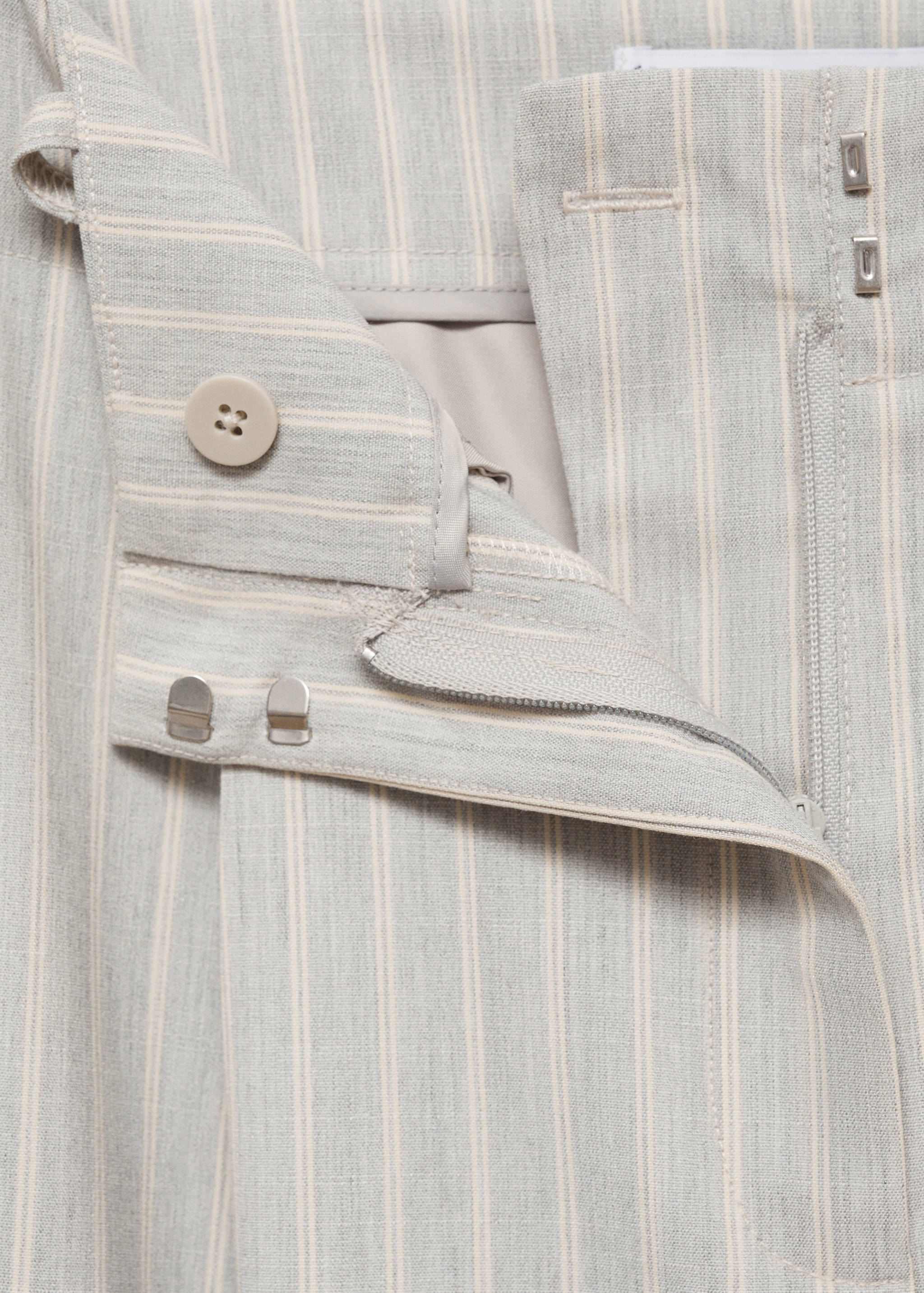 Wide leg striped trousers - Details of the article 8