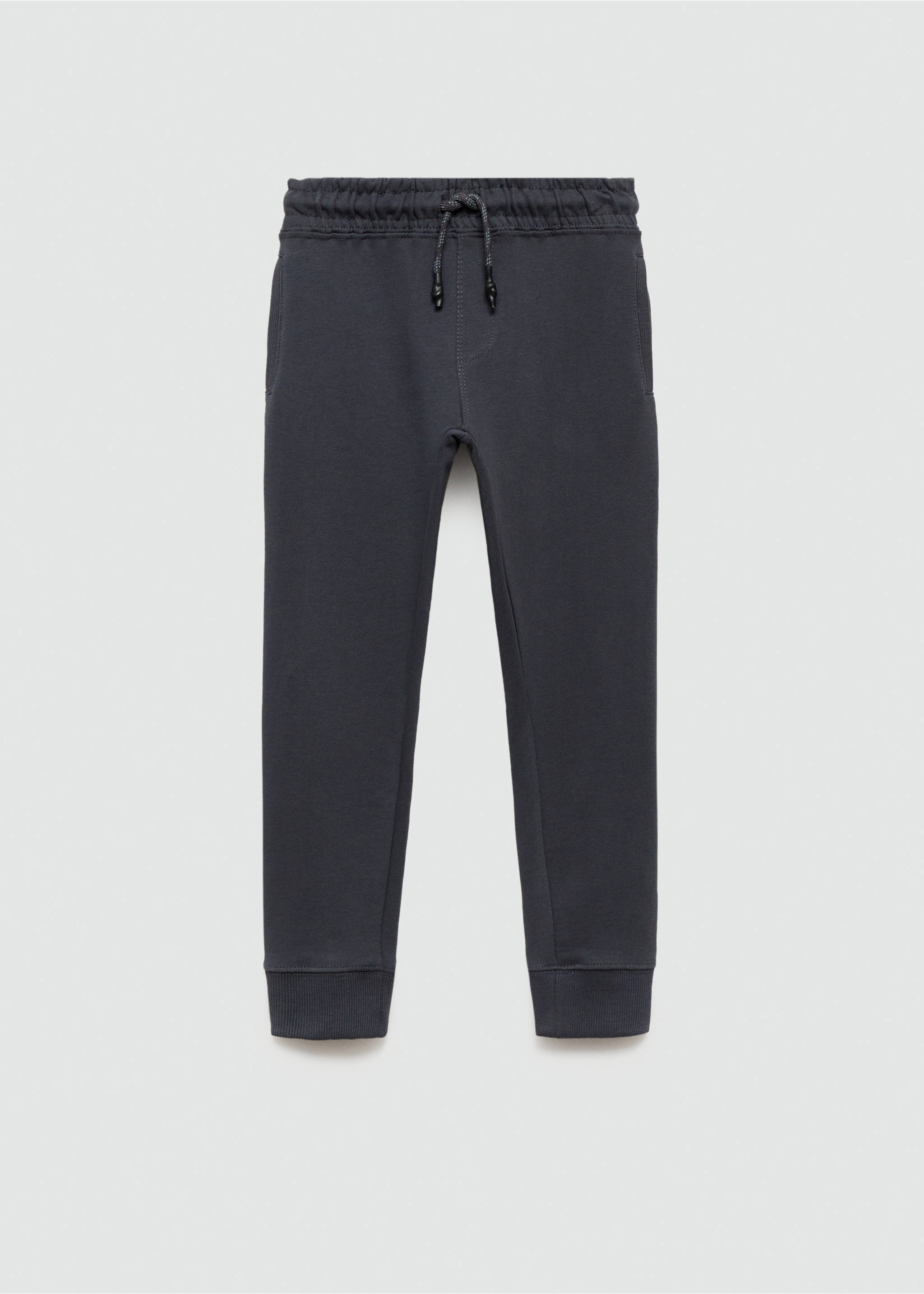 Cotton jogger-style trousers - Article without model, Charcoal. Ref: 77083271-00.