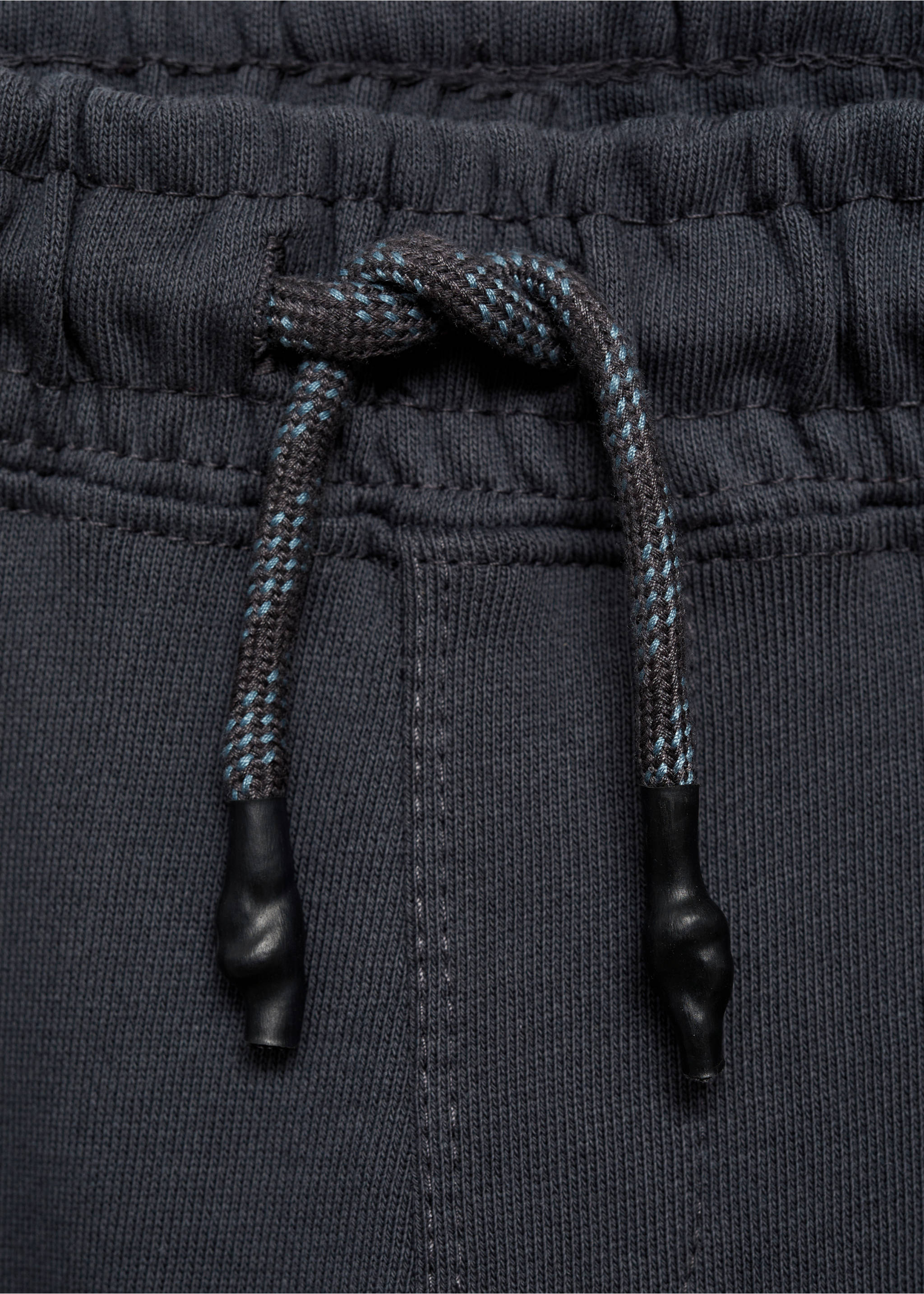 Cotton jogger-style trousers - Details of the article 8, Charcoal. Ref: 77083271-00.