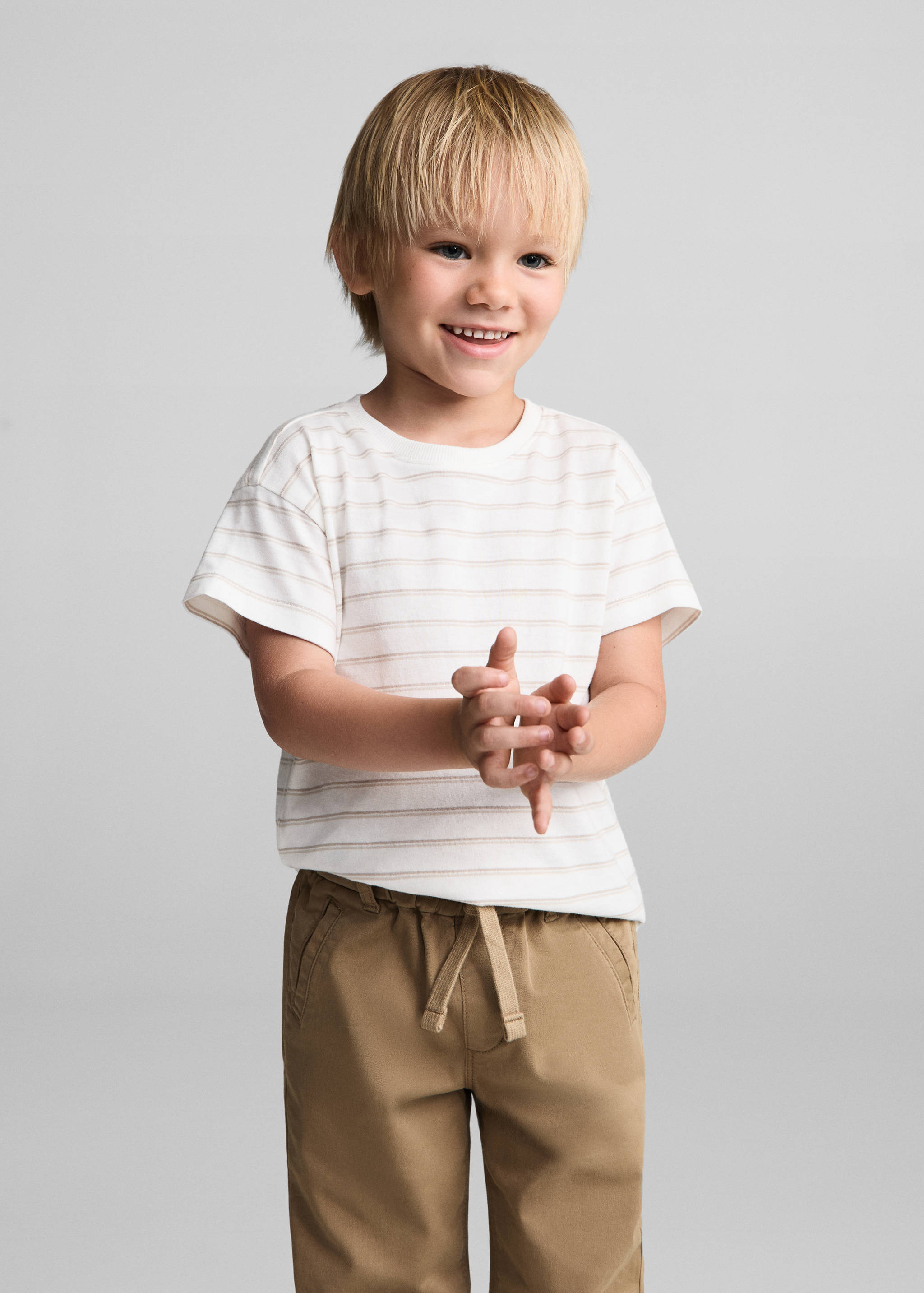 Elastic waist trousers - Medium plane