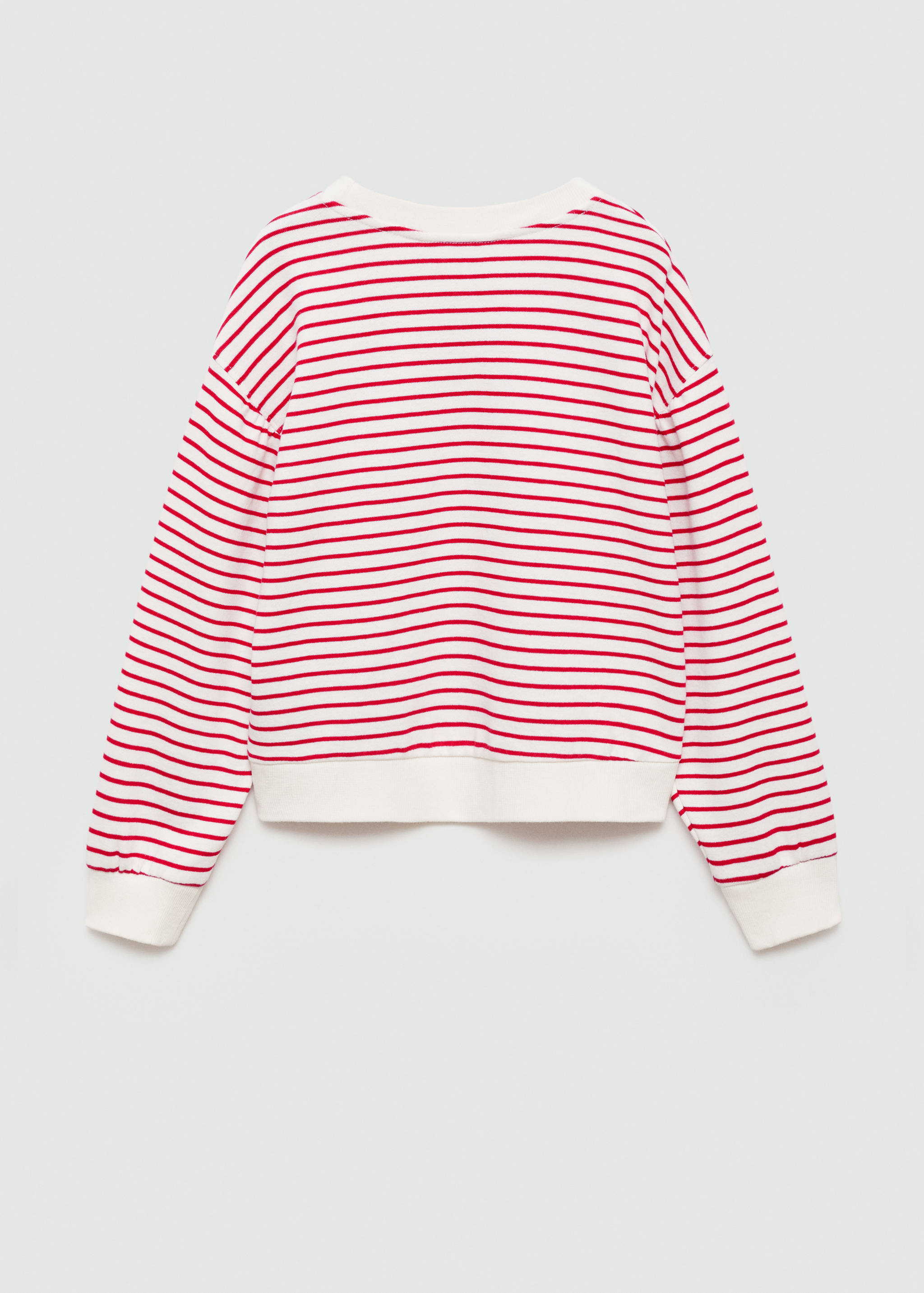 Striped cotton-blend sweatshirt - Reverse of the article
