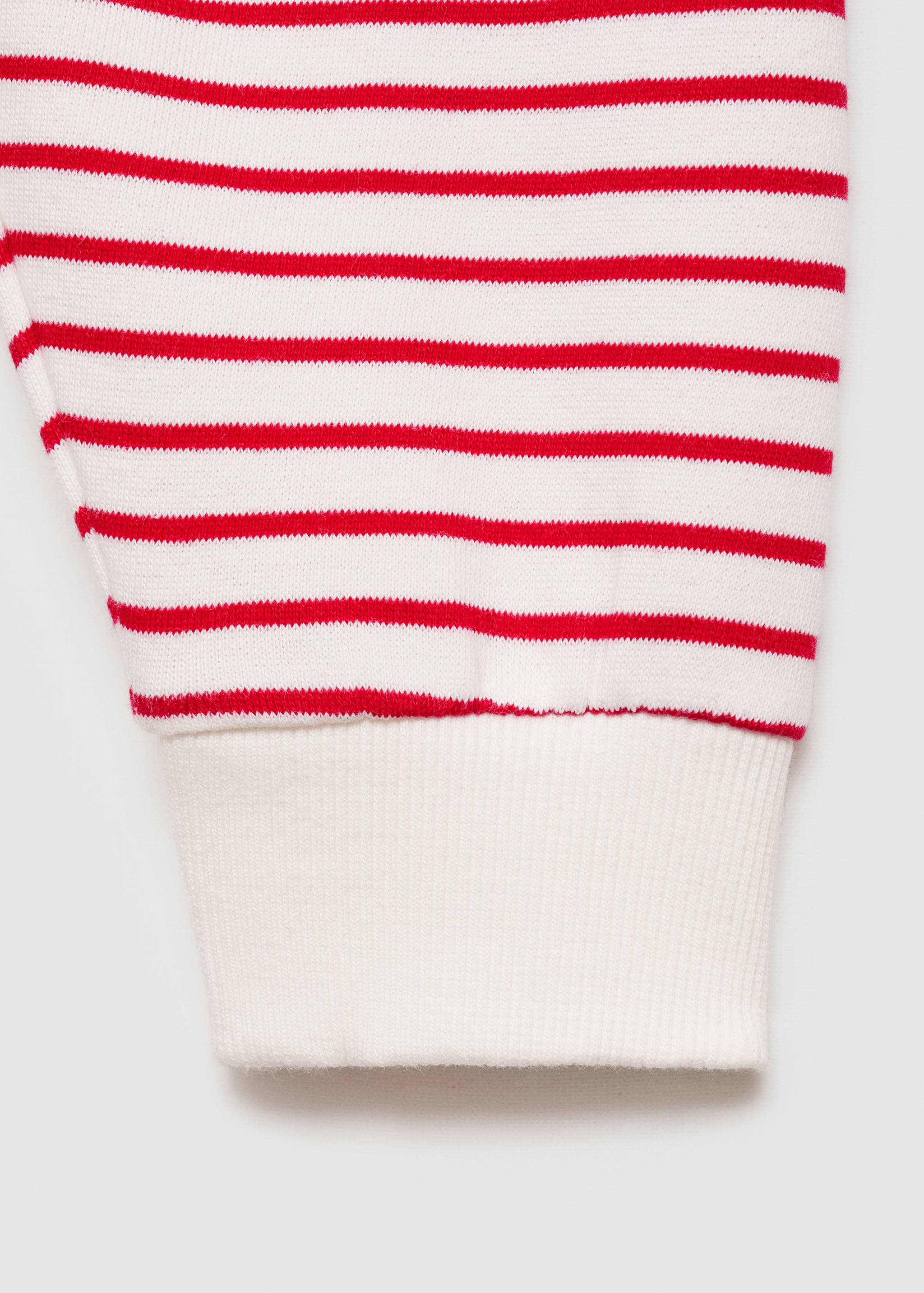 Striped cotton-blend sweatshirt - Details of the article 0