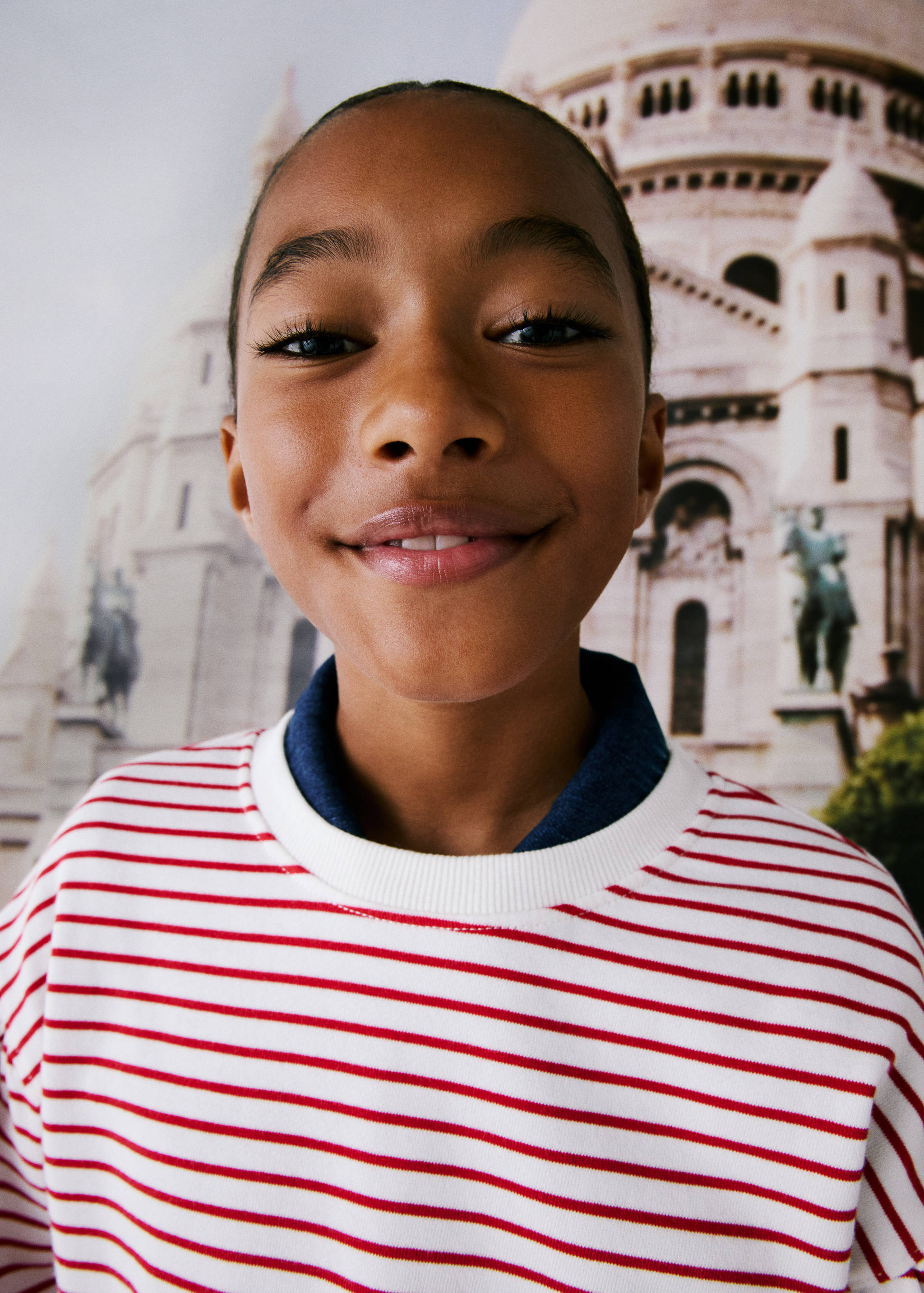 Striped cotton-blend sweatshirt - Details of the article 5