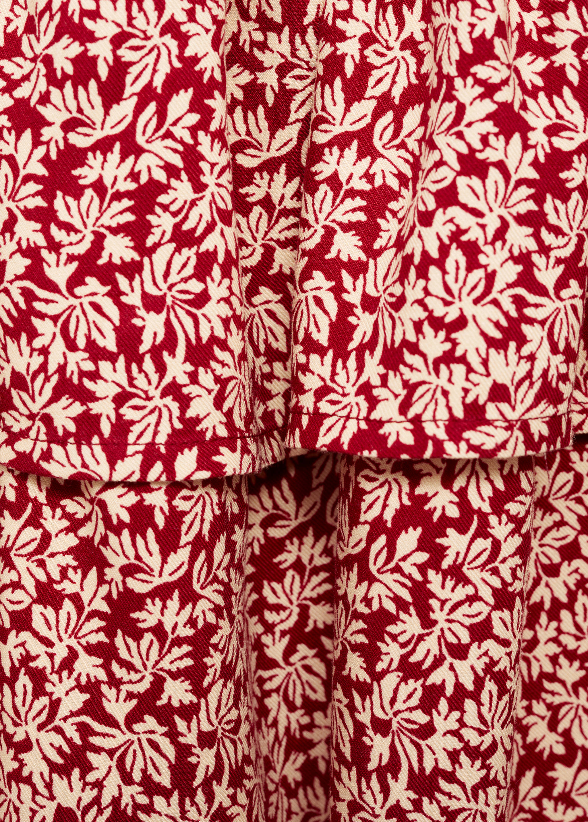 Printed ruffle skirt - Details of the article 0