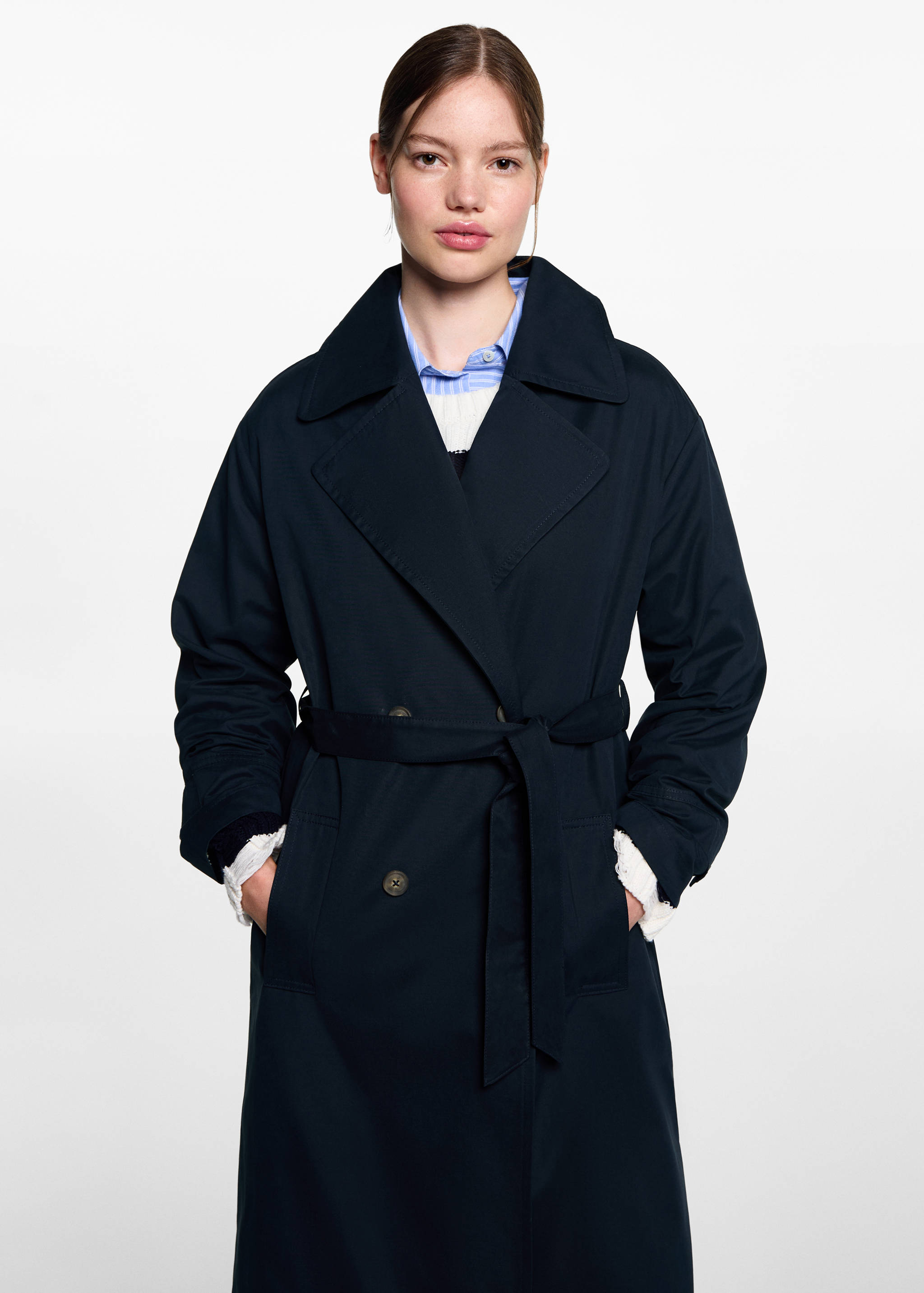 Classic trench coat with belt - Medium plane