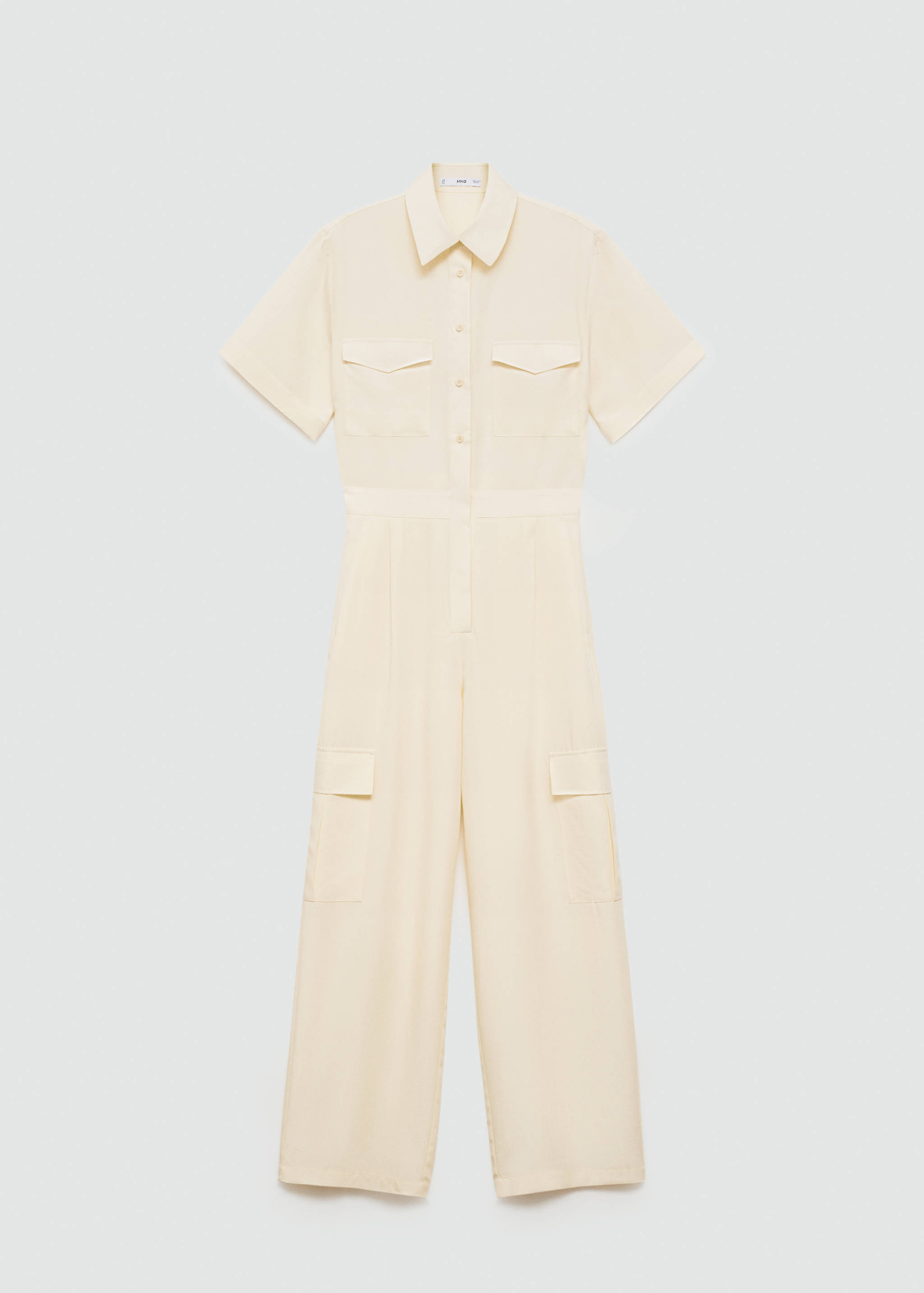 Lyocell shirt jumpsuit - Article without model