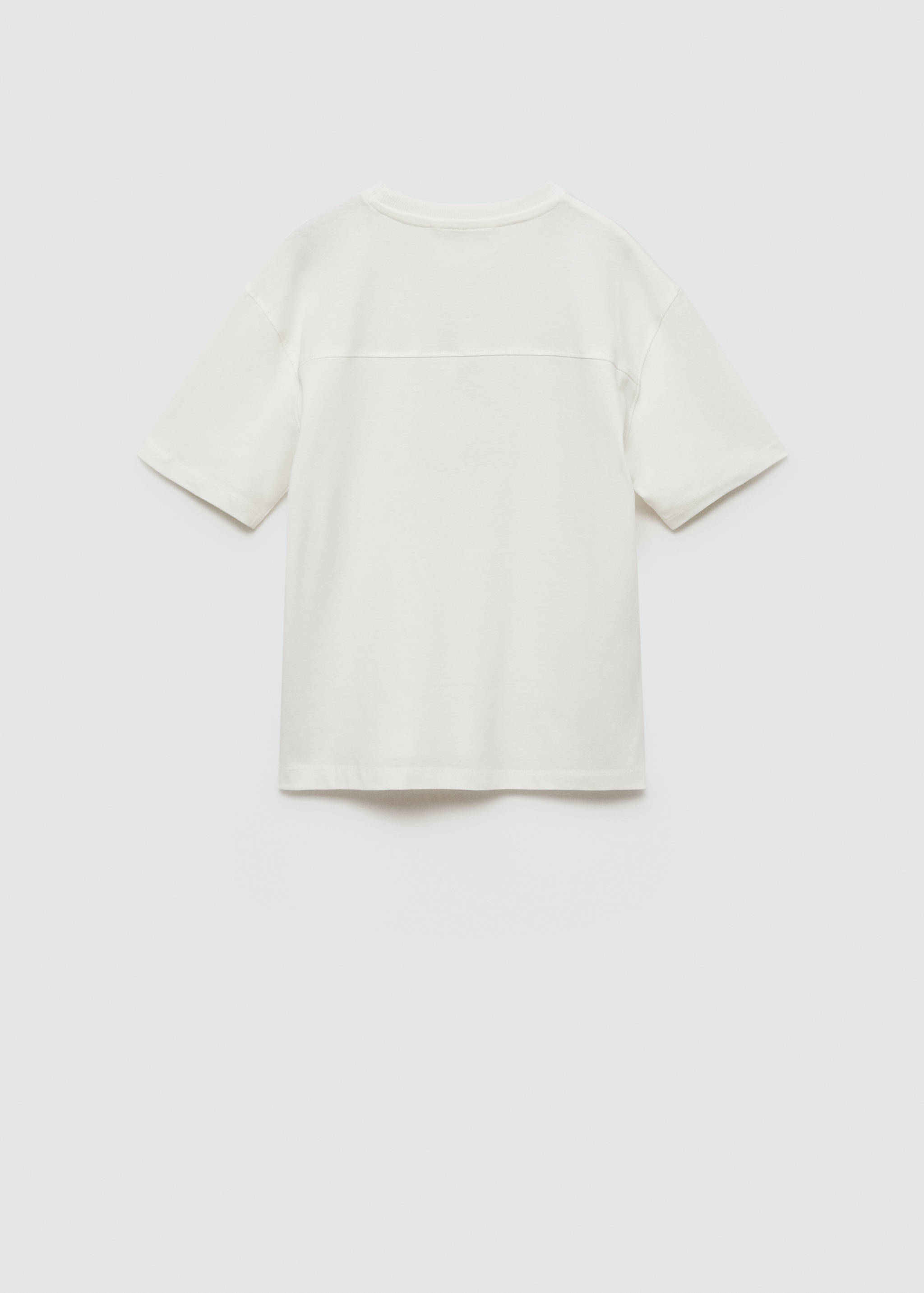 Embossed details printed t-shirt - Reverse of the article