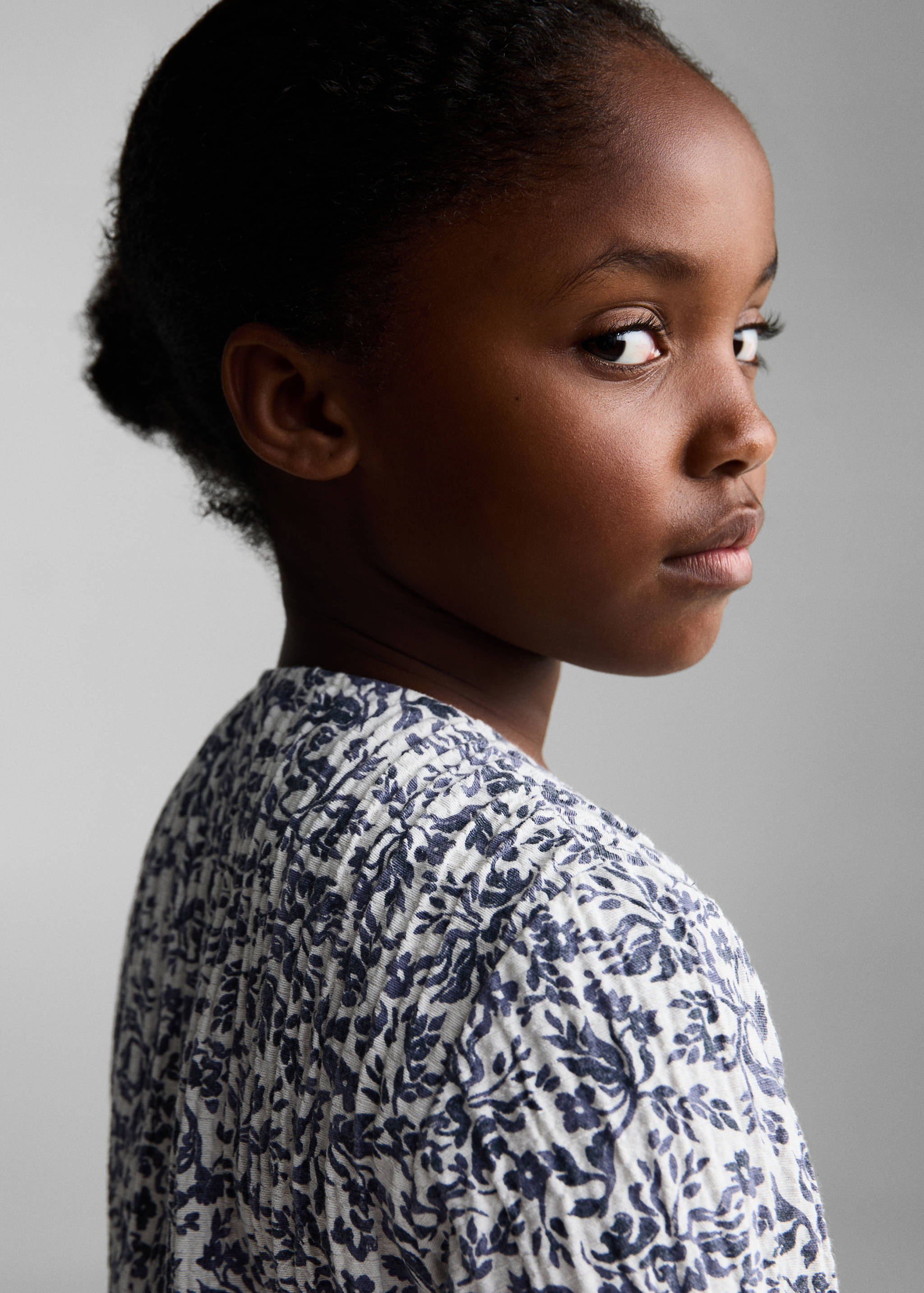 Pleated floral dress - Details of the article 1