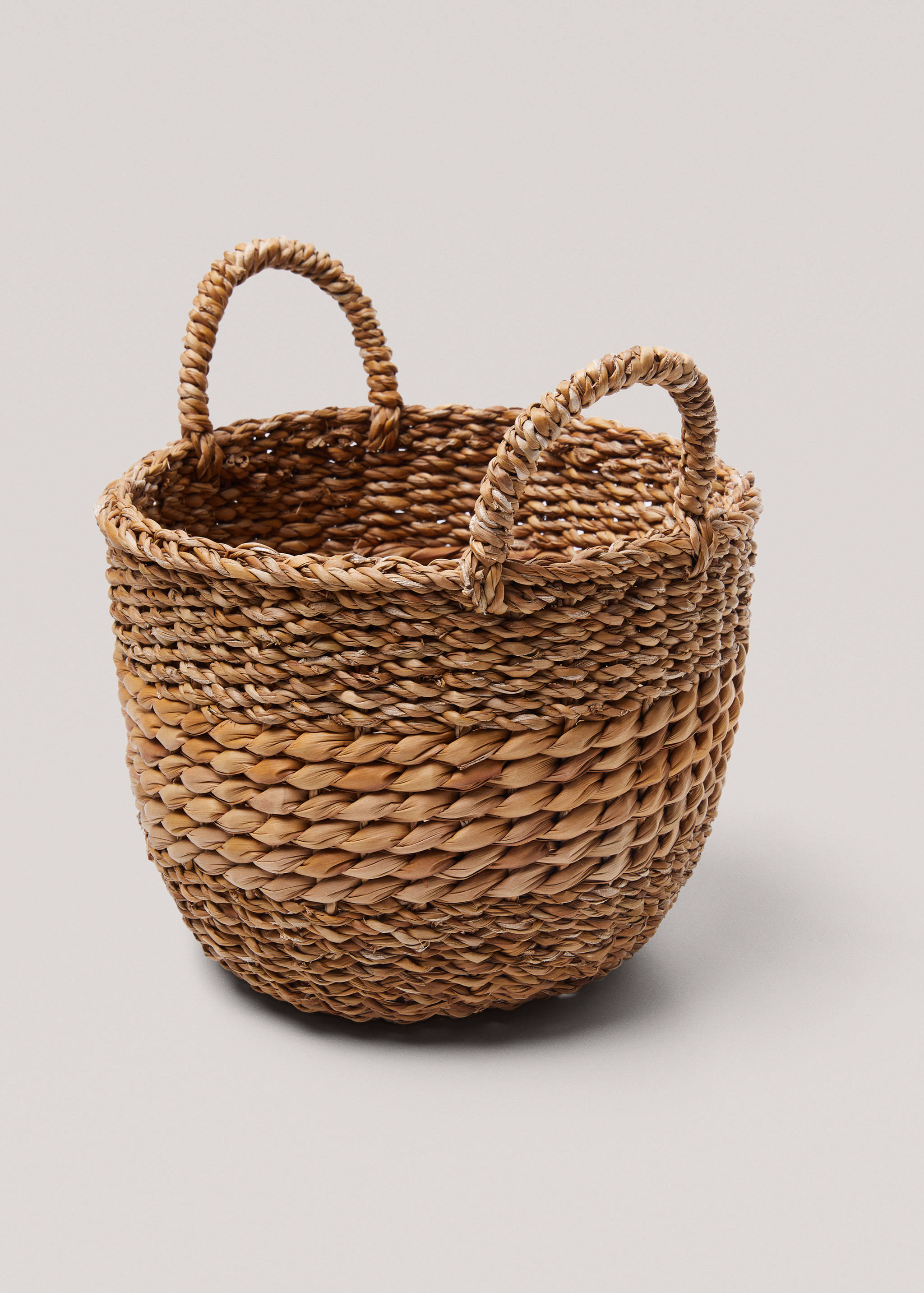 Natural fibers round basket 28x20cm - Details of the article 1