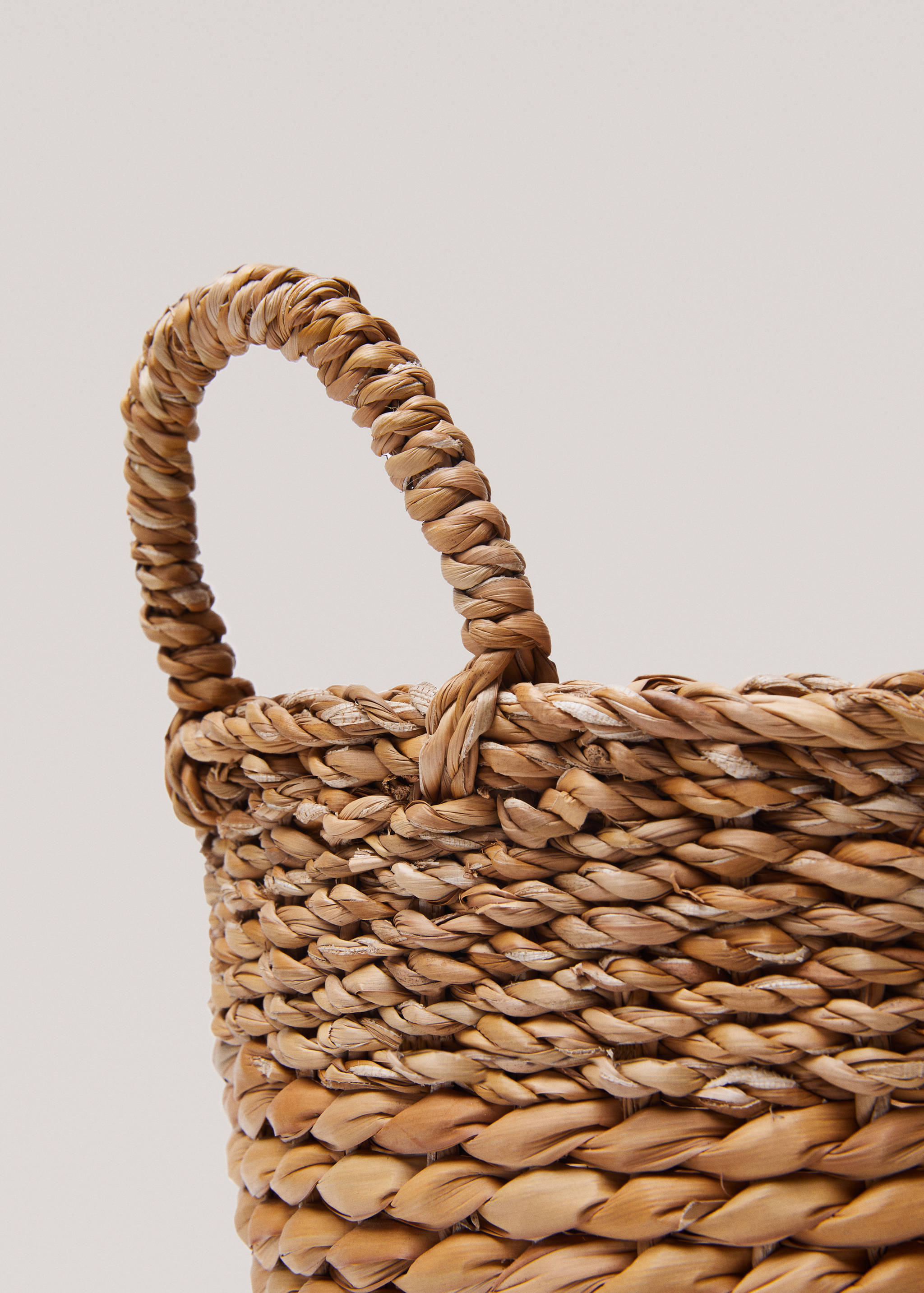 Natural fibers round basket 28x20cm - Details of the article 2