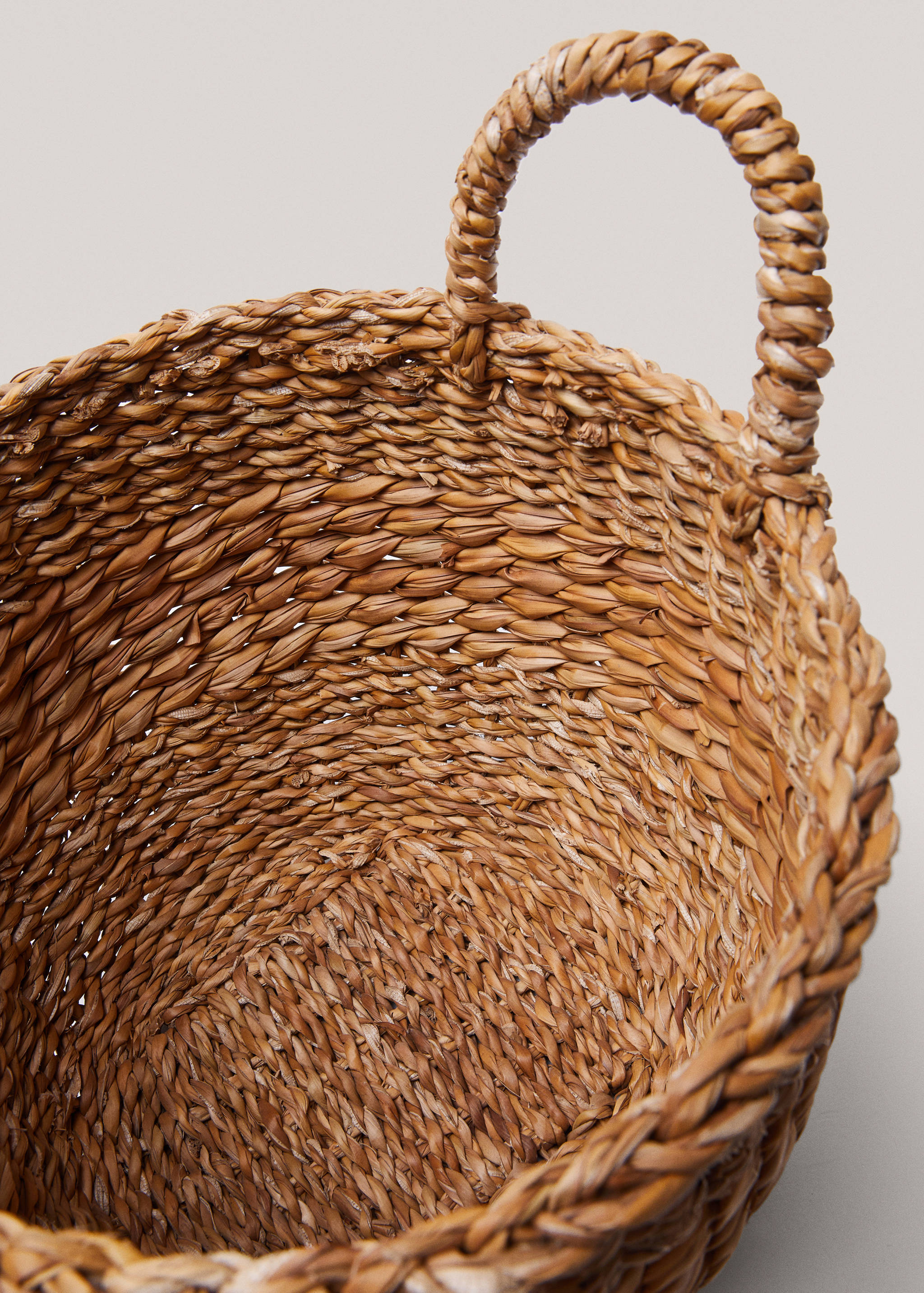 Natural fibers round basket 28x20cm - Details of the article 3