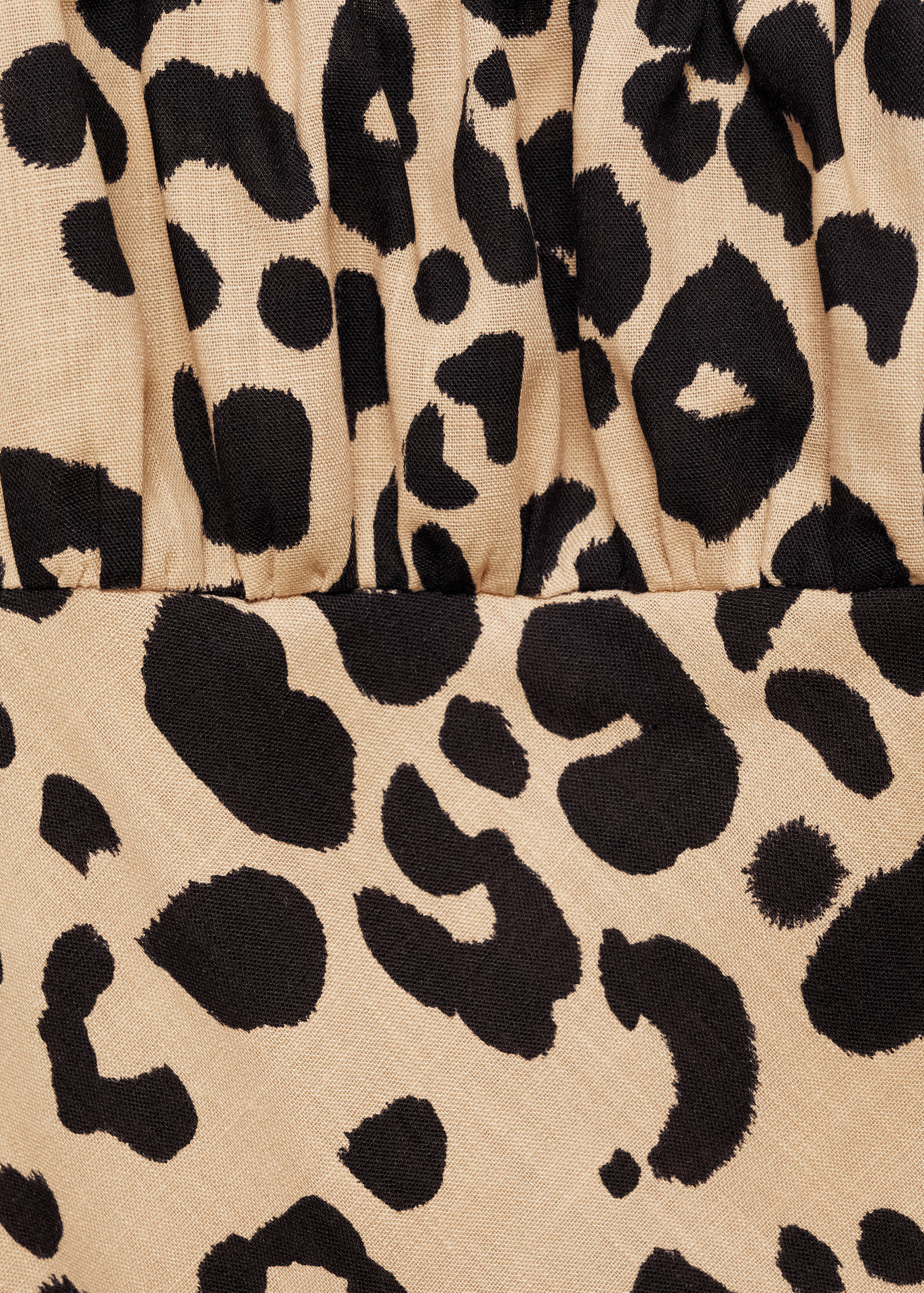 Short leopard-print dress - Details of the article 0