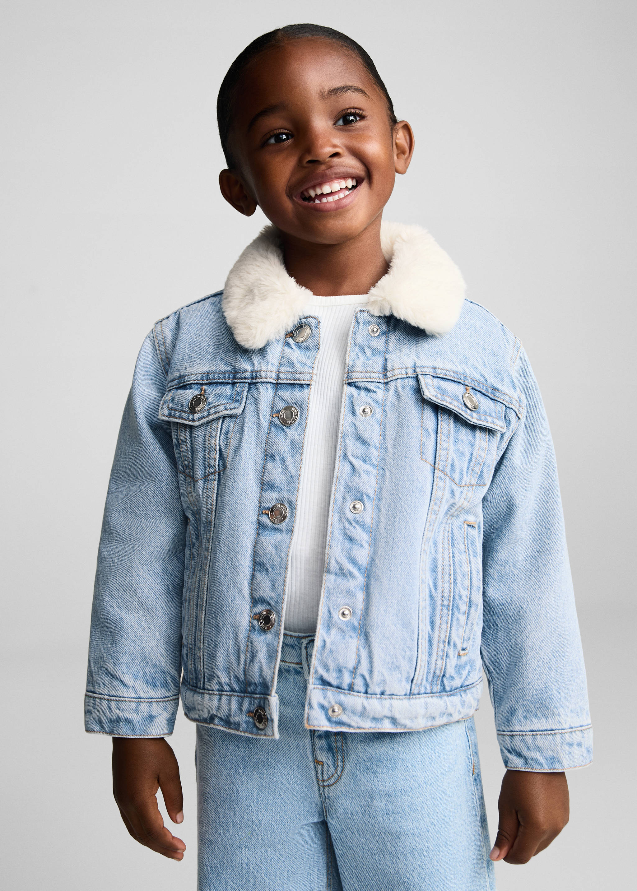 Fur-effect inner jacket - Medium plane