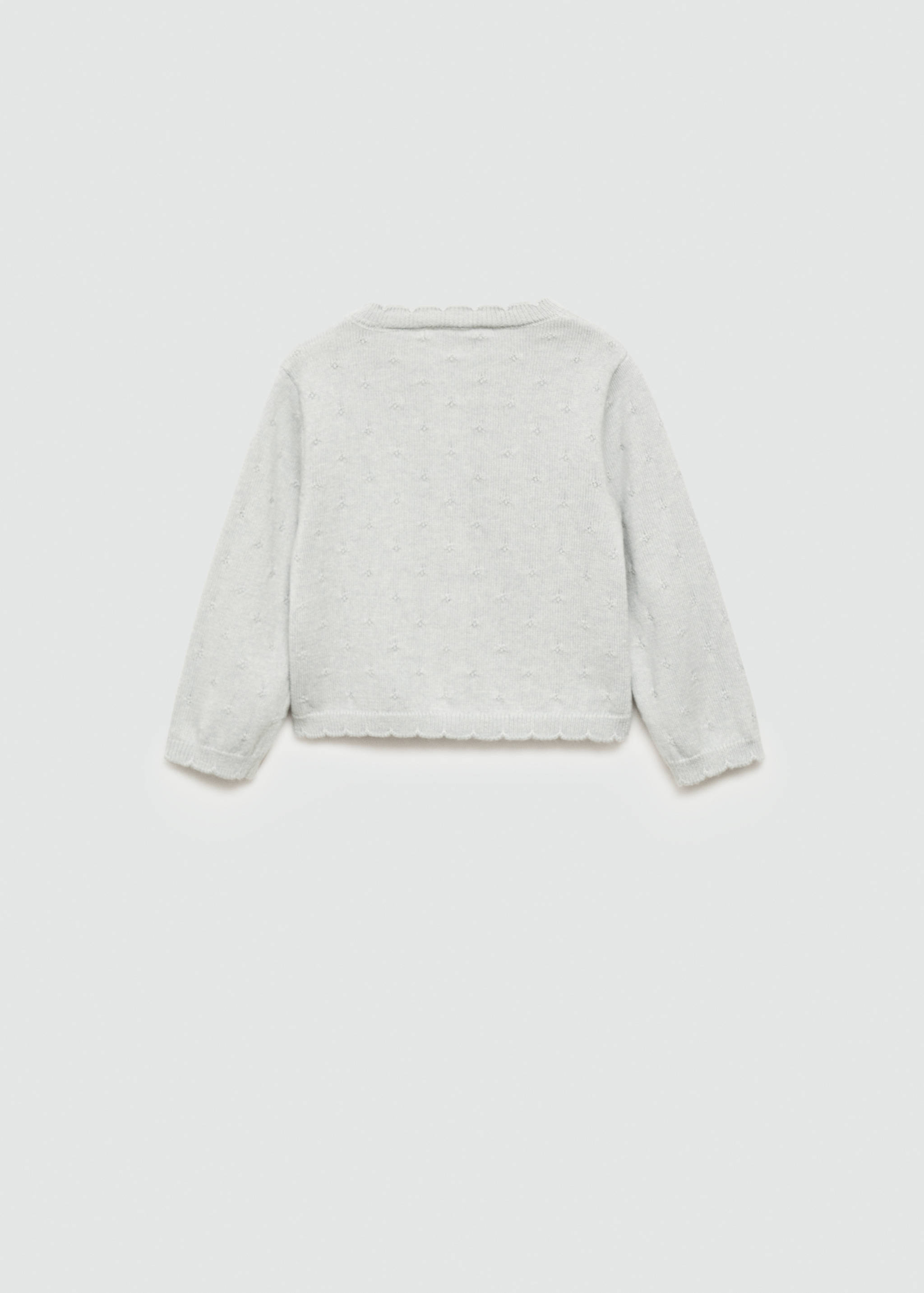 Embroidered knit cardigan - Reverse of the article