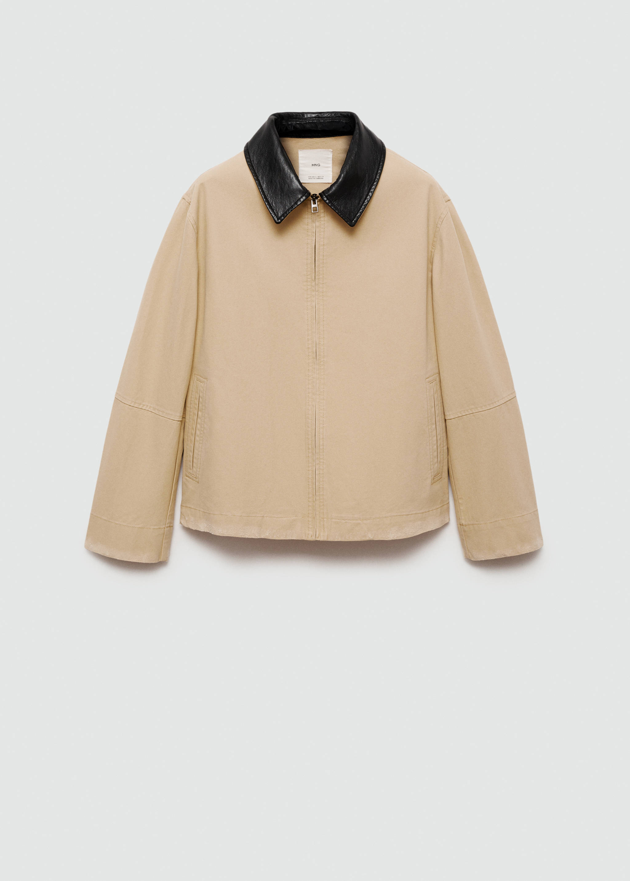 Barn jacket with contrasting collar - Article without model