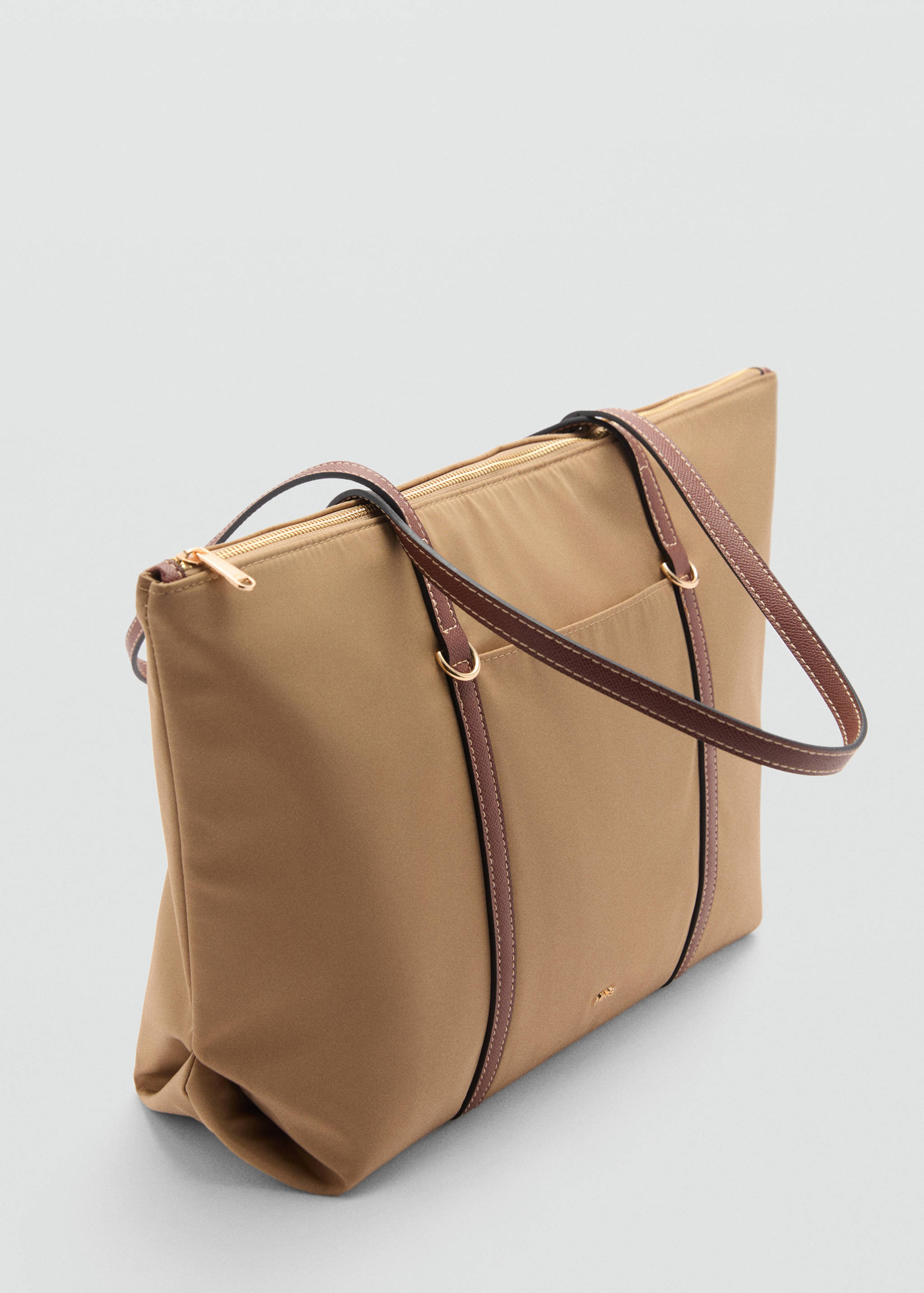Nylon shopper bag - Medium plane