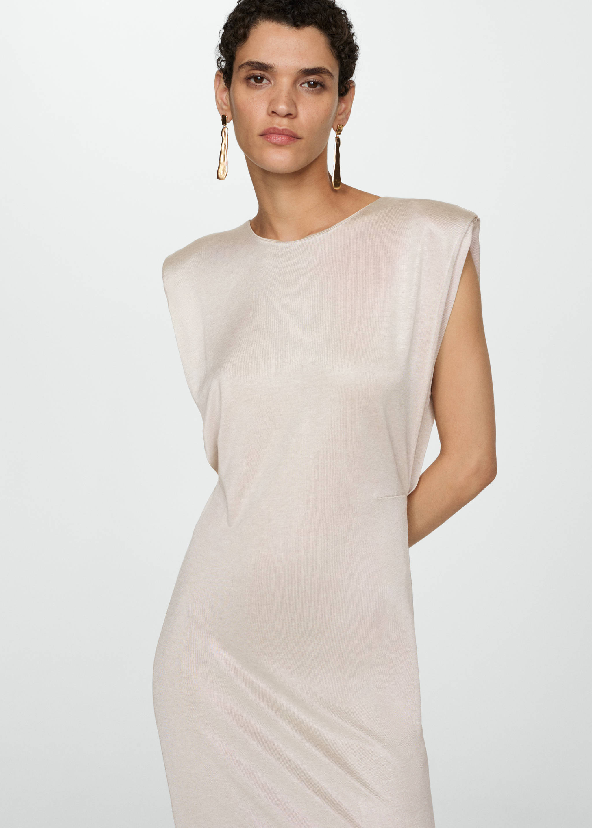 Vestido punto hombreras - Medium plane