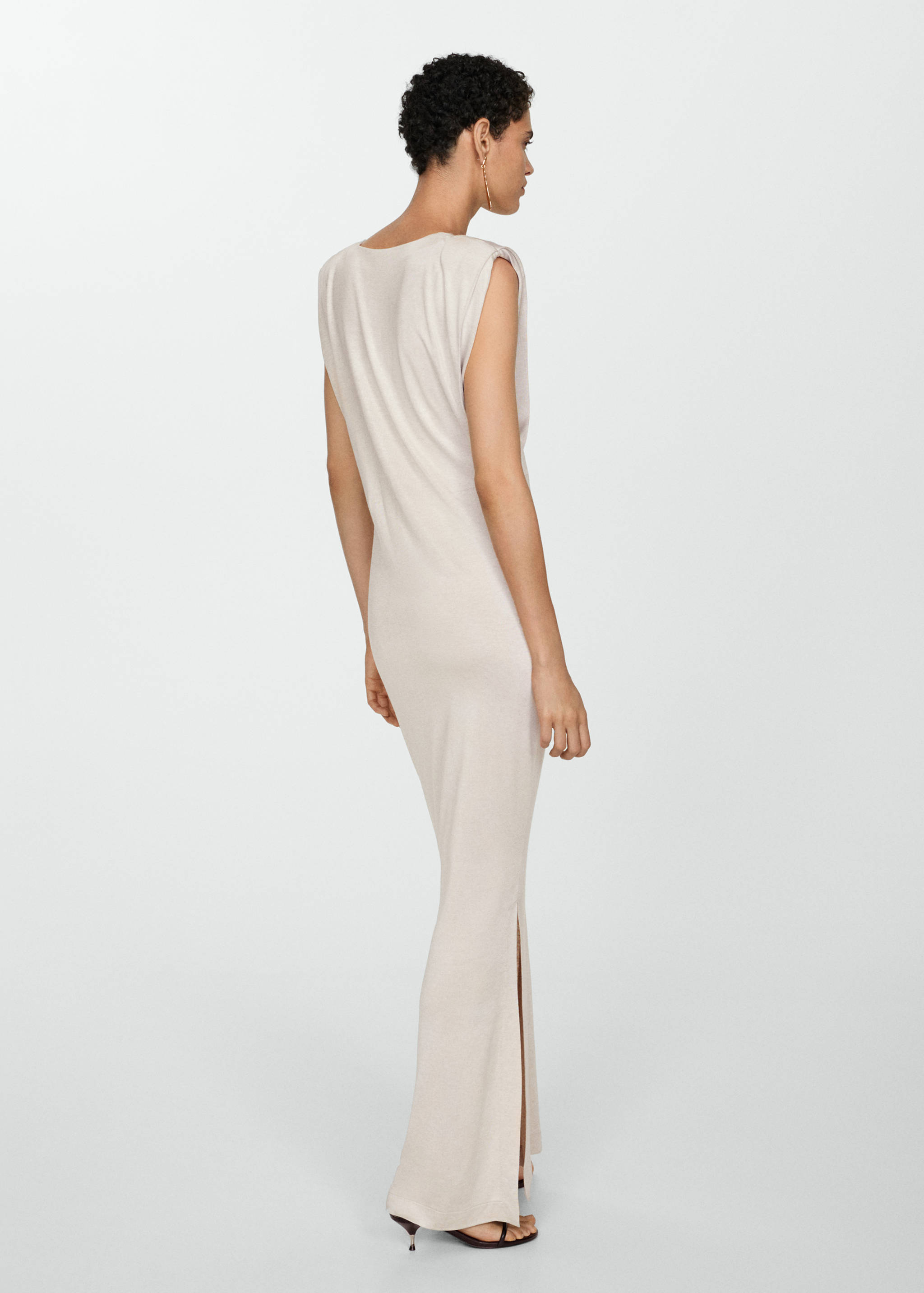 Vestido punto hombreras - Reverse of the article