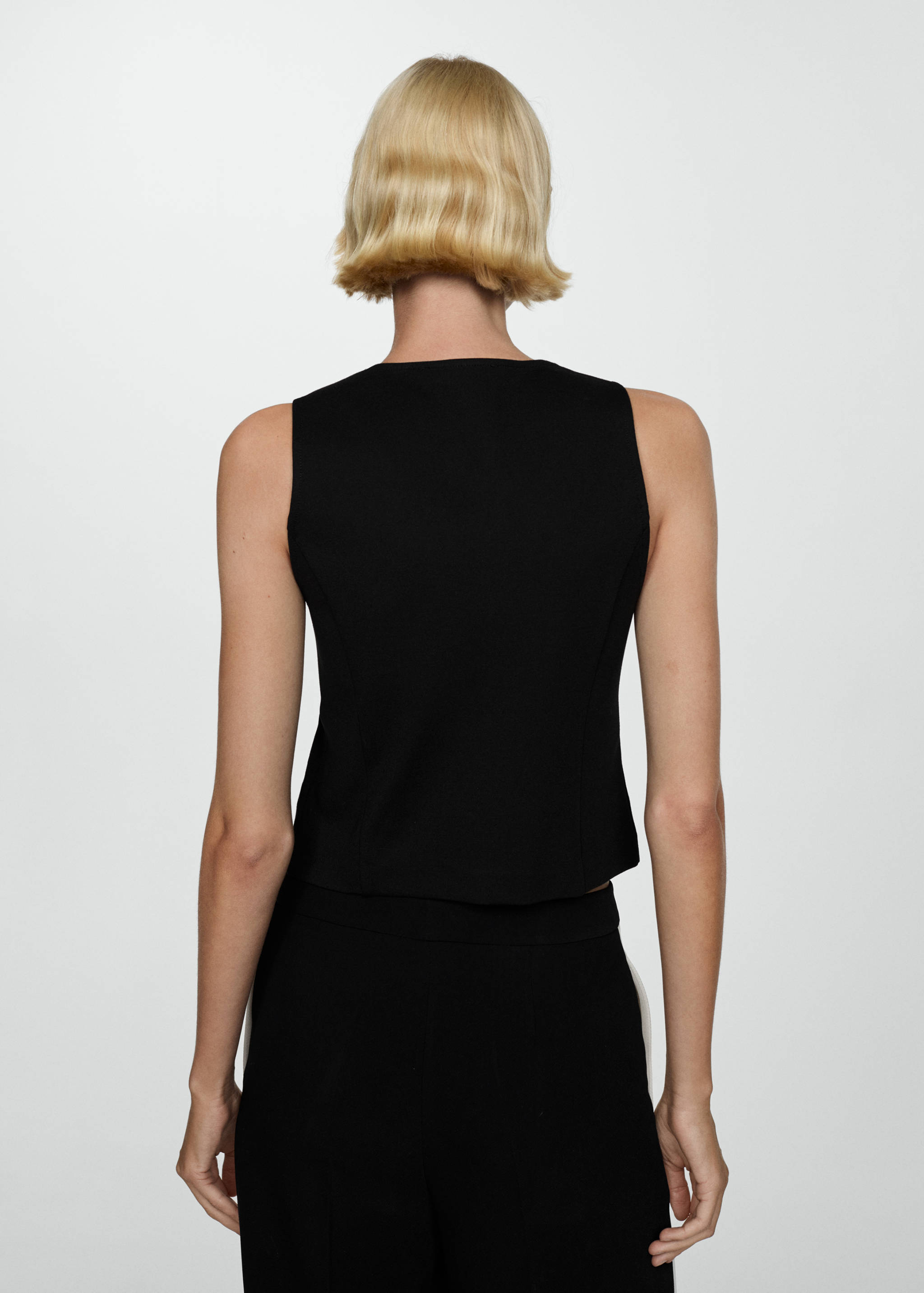 Roma knitted gilet - Reverse of the article