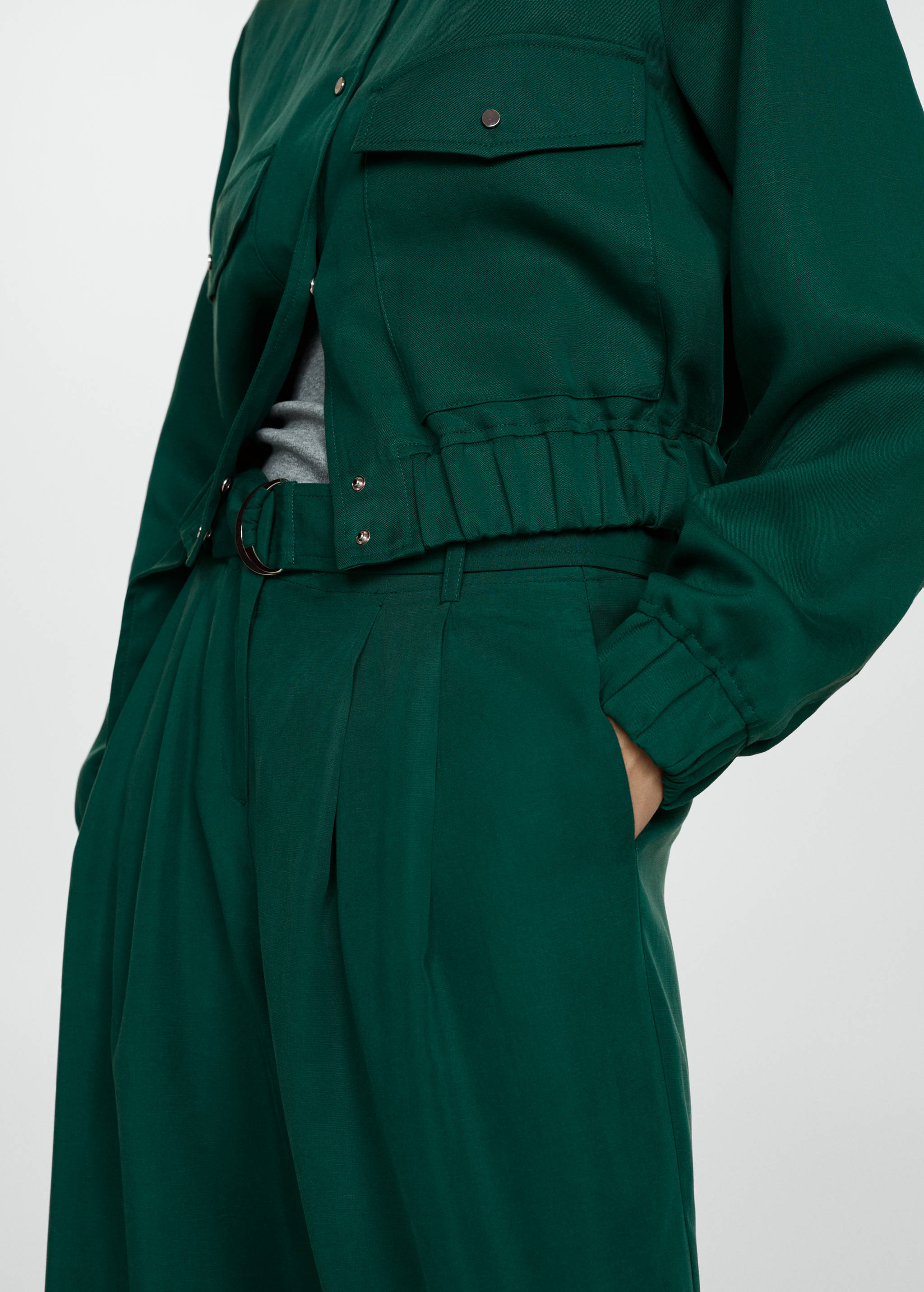 Lyocell pants with belt - Details of the article 6