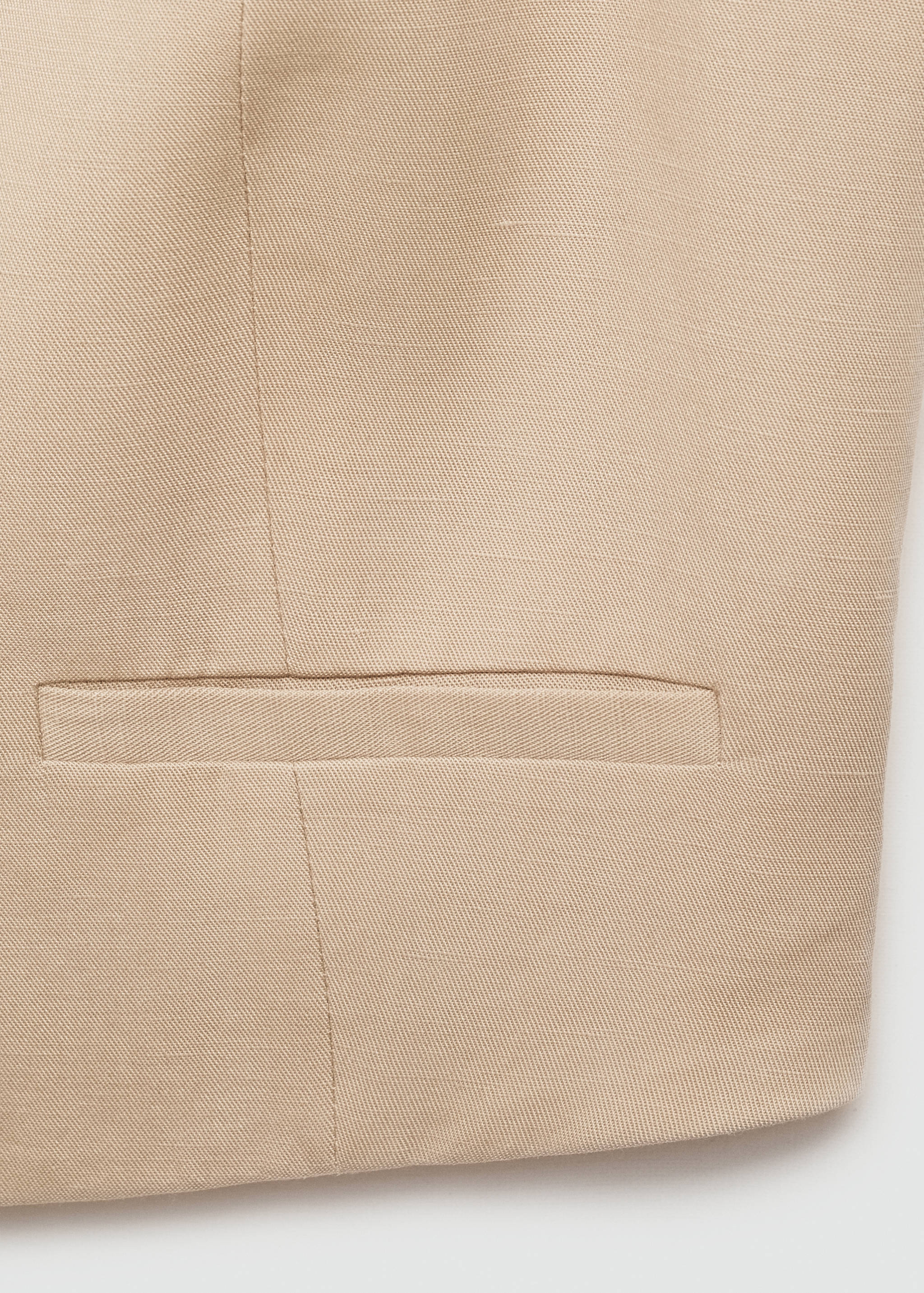 Cropped lyocell waistcoat - Details of the article 0